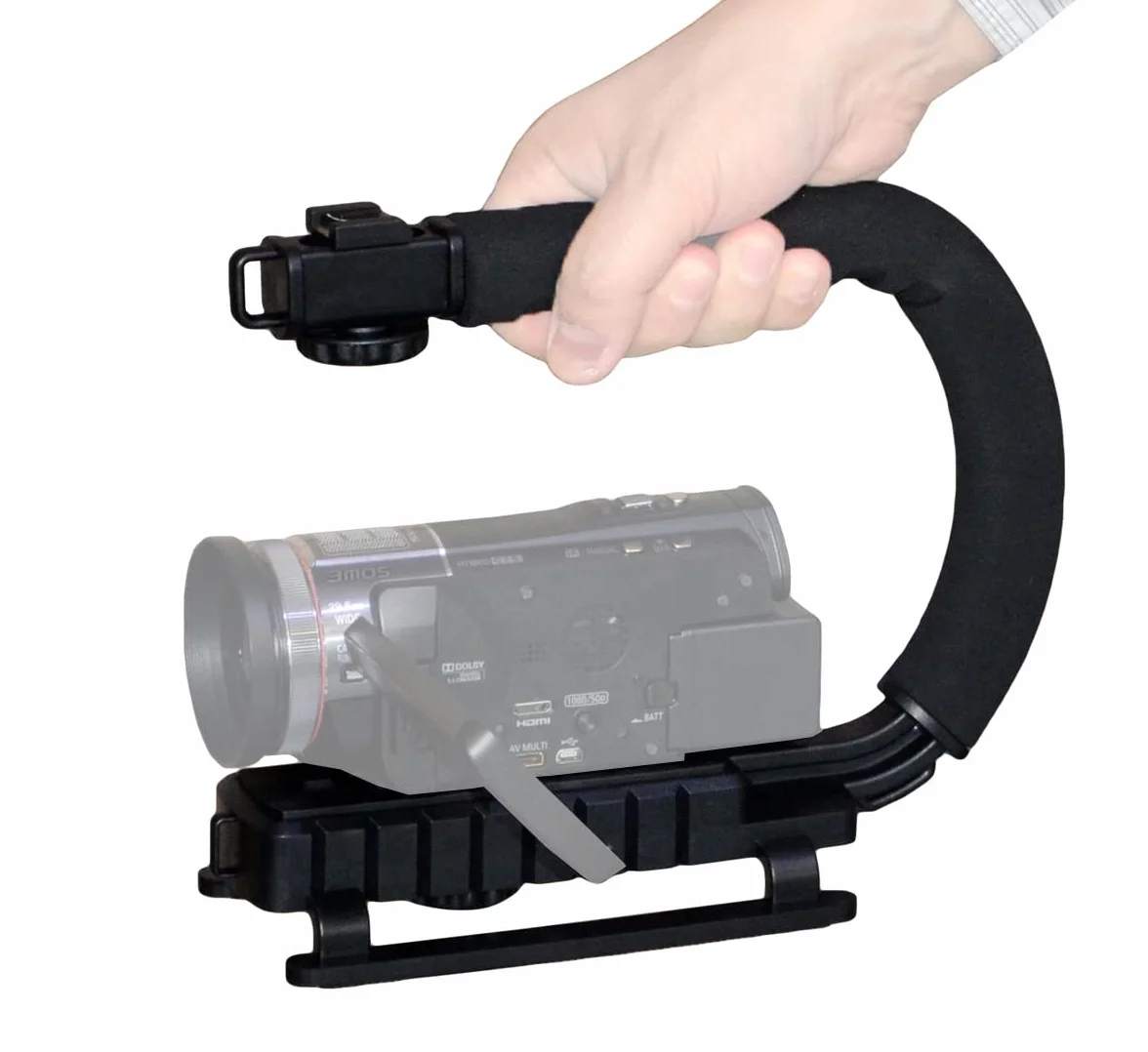 Khalia-Foto ayex Action Grip stabilizator wideo do kamkorderów i lustrzanek cyfrowych – statyw dla spokojnych nagrań wideo
