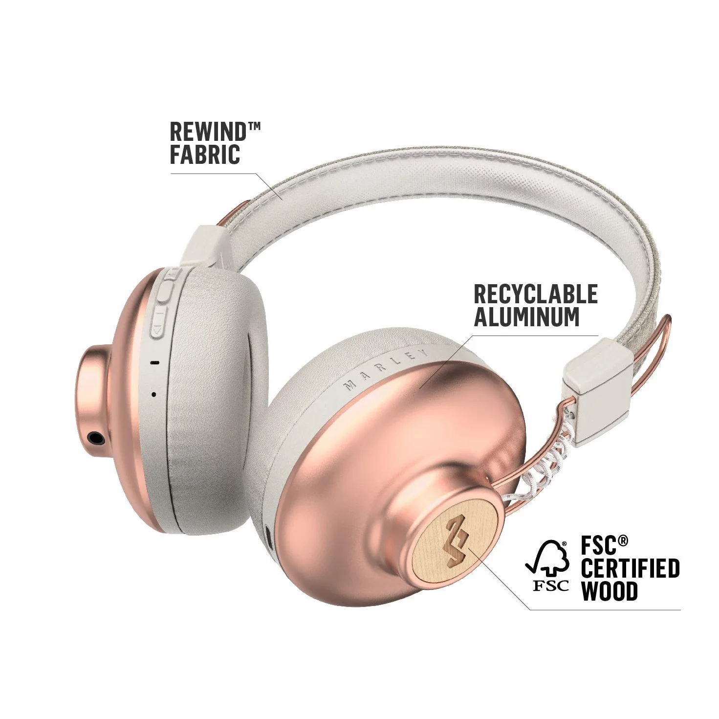 Marley House of EMJH133CP Positive Vibration 2 Słuchawki BluetoothSmic Copper