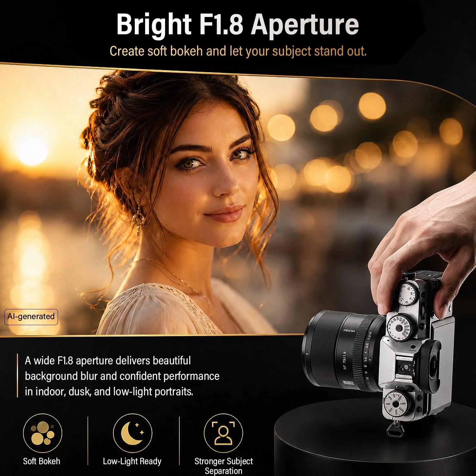 VILTROX 75mm F1.8 Evo Z Góra Obiektyw do aparatu Nikon Z-Mount Obiektyw APS-C z dużym otworem z autofokusem do modeli Nikon ZR ZF Z9 Z8 Z7II Z6III Z5II ZFC Z50II Z30