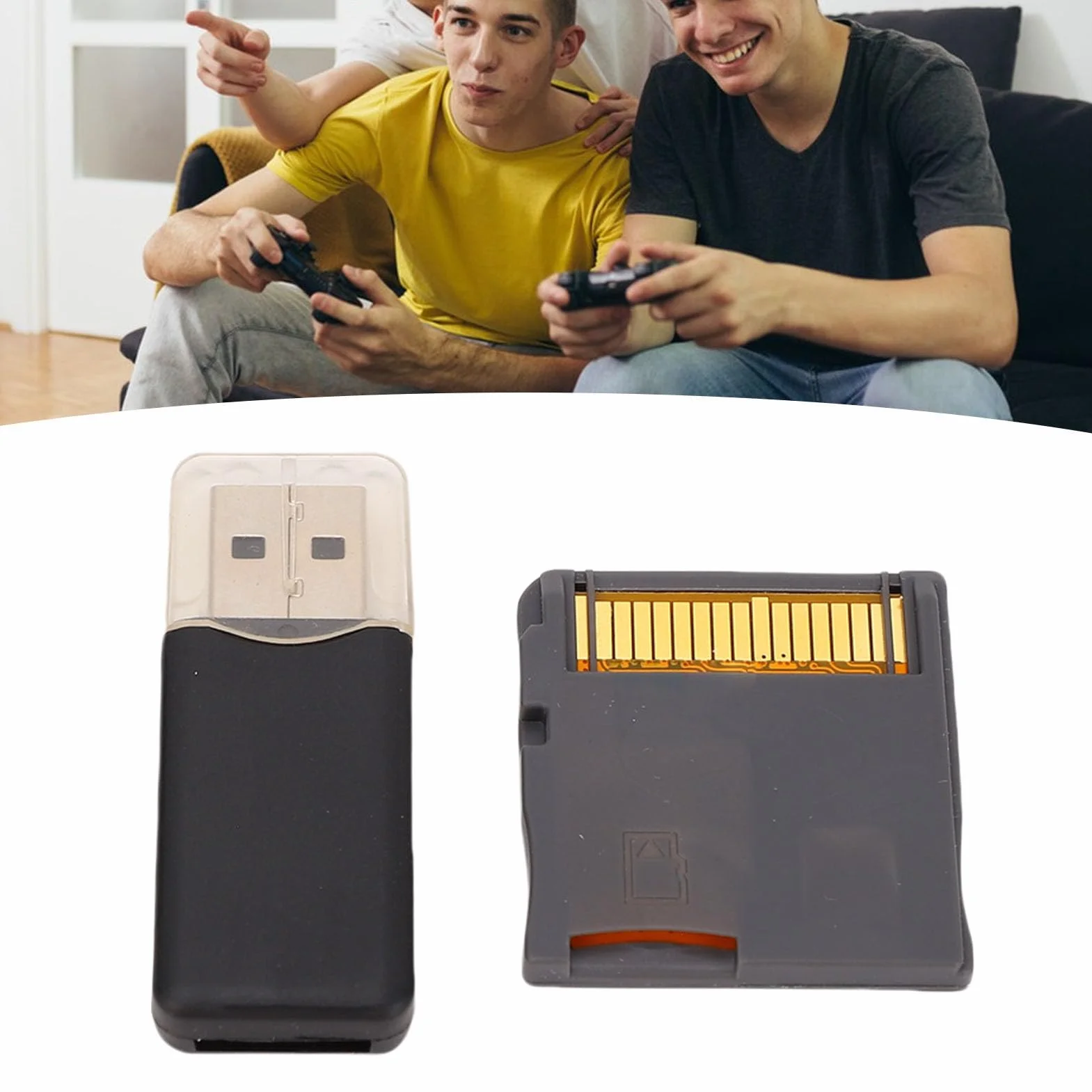 Ejoyous 2025 R4 Karta Pamięci do Gier Wideo Karta ASIC Chip Flash z Czytnikiem Kart dla NDS, NDSL, NDSI, NDSI XL, 2DS, 3DS, 3DS Nowy 2DS XL (SILVER)