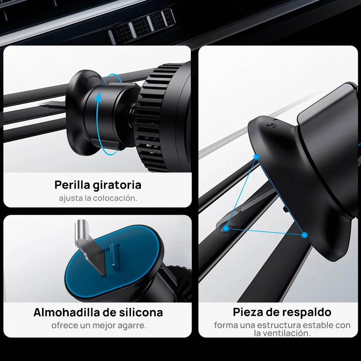 Magnetyczny uchwyt samochodowy na telefon Baseus MagPro 15W (czarny)