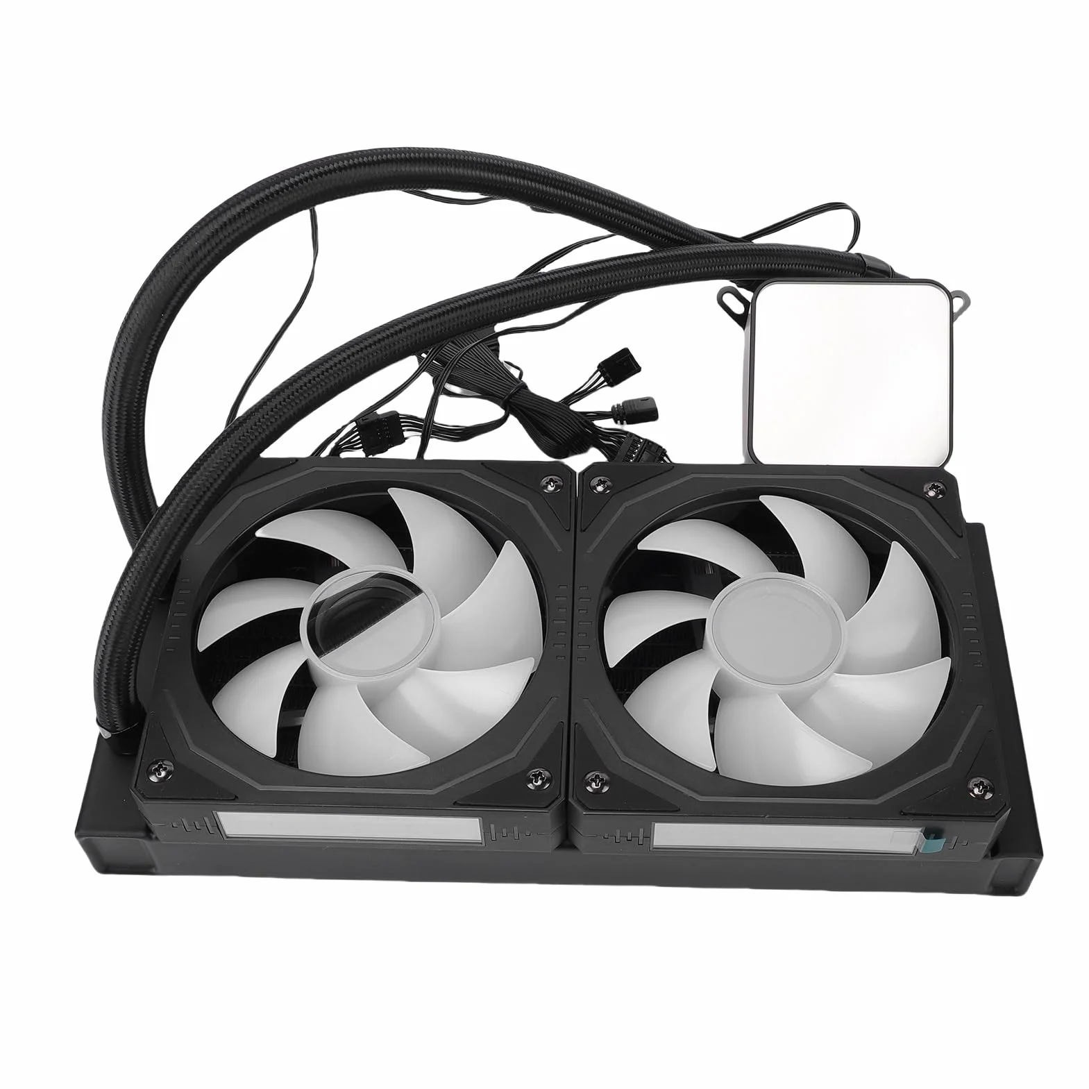 Bewinner Płynna Chłodnica Procesora Bewinner ARGB z 2,2-calowym Ekranem LCD, Systemem Chłodzenia wodą AIO 240 Mm, Wentylatorami PWM z regulacją Temperatury dla LGA 1700/1851/1200/115X i (BLACK)
