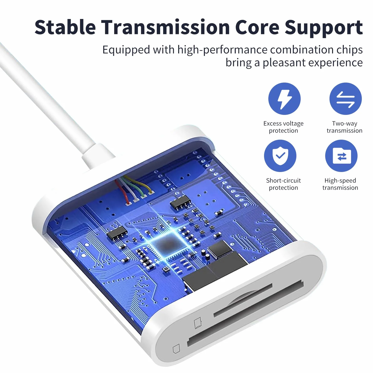 Czytnik kart USB C SD z podwójnym gniazdem do iPhone'a 15 16, iPada, MacBooka, Mac i urządzeń USB-C