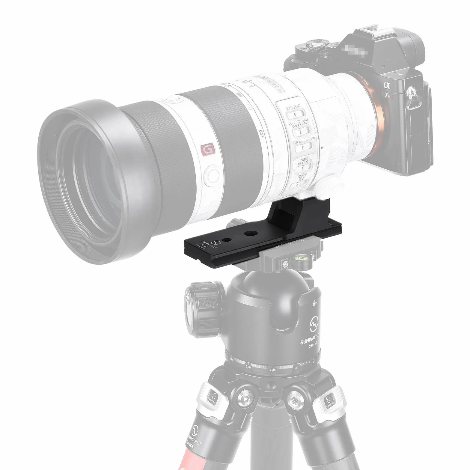 Sunwayfoto LF-S1 wymienna stopka kompatybilna z Sony FE 70-200 mm f/2.8 GM OSS obiektyw kompatybilny z Arca