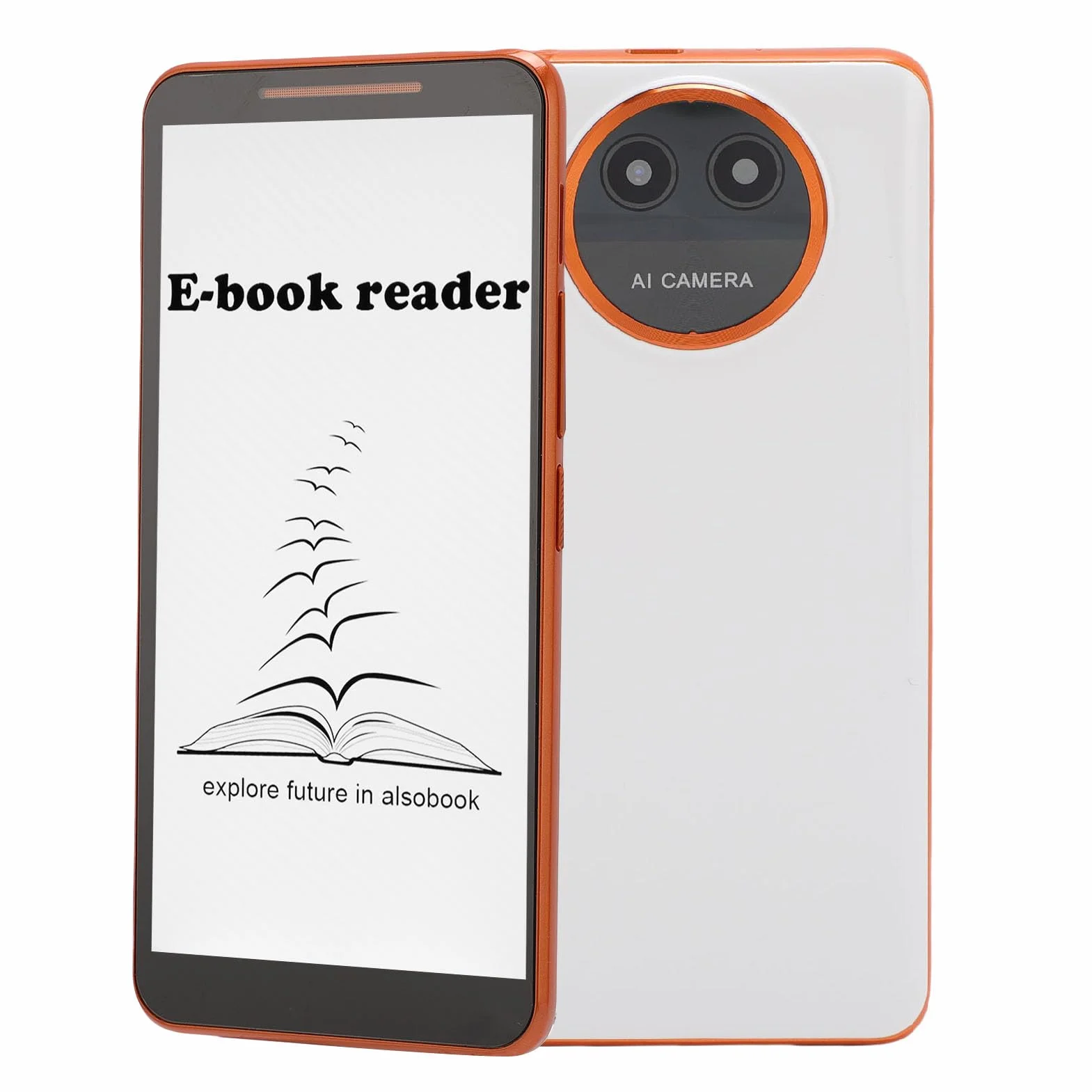 5,7 Cala Ereader, BK570 HD Bez Atramentowego Pojemnościowy Ekran Czytnik Android 8.1, Obsługuje powieść Wideo Audio Wideo Czytnik Pdf i Tablet Pismowy, Wifi Bluetooth, Aparat 8MP