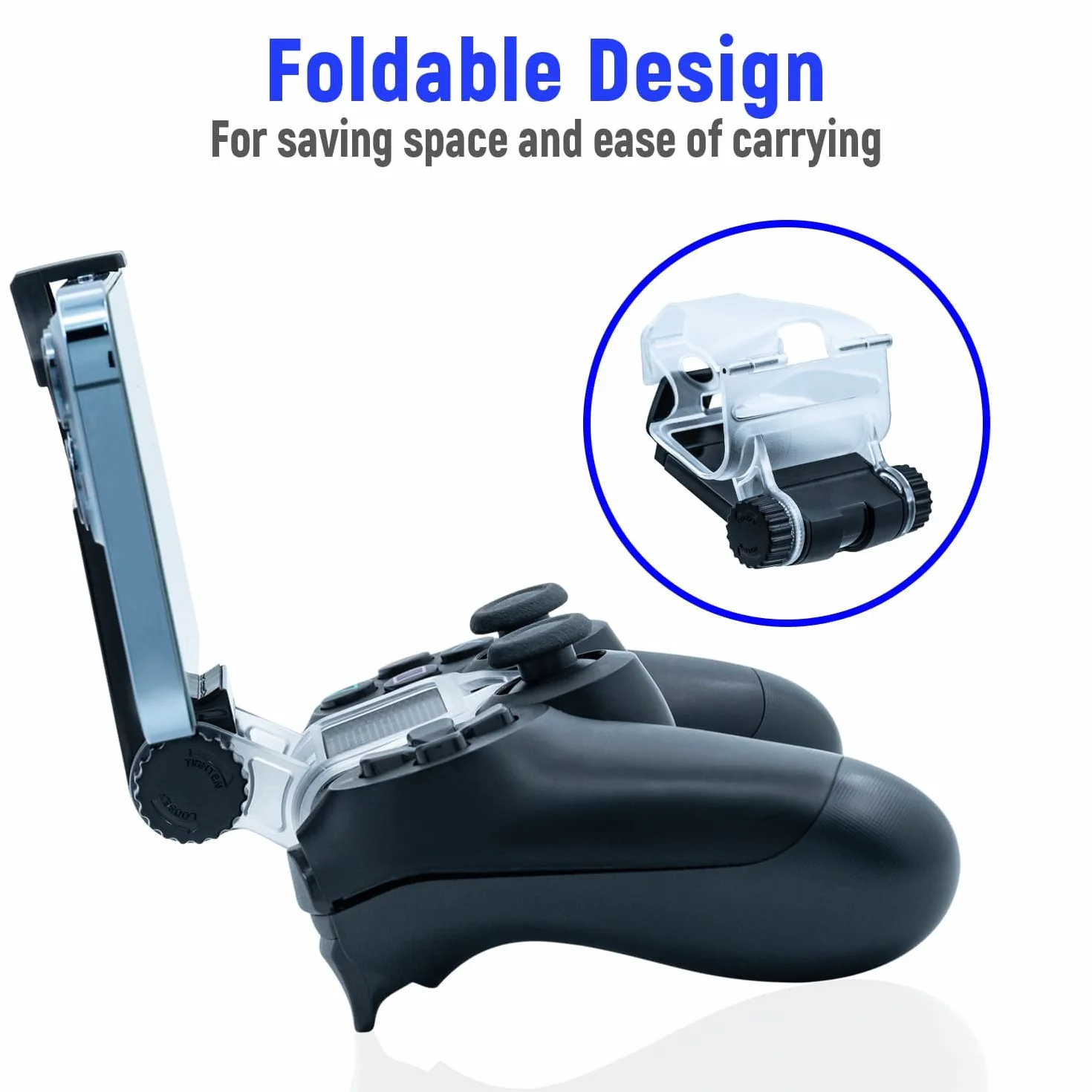 Mcbazel PS4 uchwyt do smartfona PS4/PS4 Slim/ PS4 Pro Controller – uchwyt na telefon komórkowy akcesoria do PlayStation 4