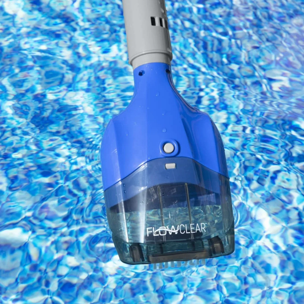 Bestway Aquatech Bezprzewodowy Odkurzacz Basenowy, Szary/Niebieski, 150 x 12.8 x 7.3 cm