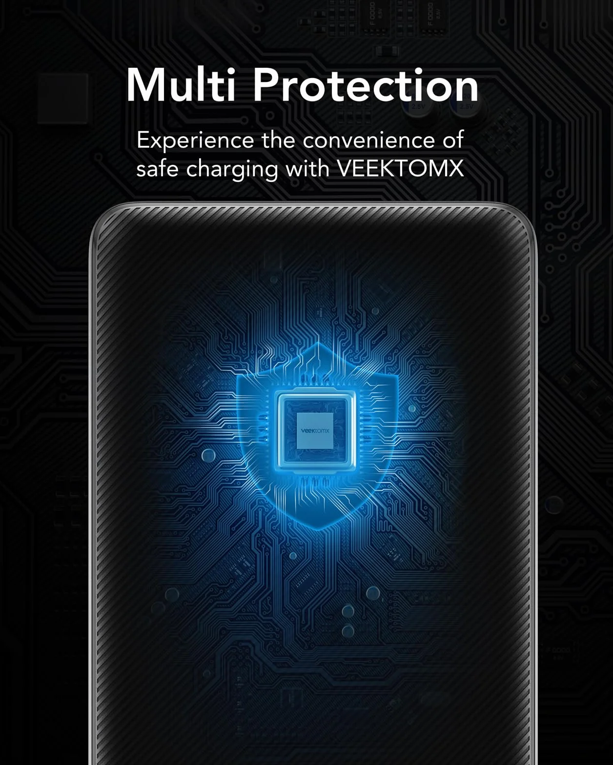 Power Bank 20000mAh Powerbank USB C mit 5 Ausgängen & 2 Eingängen VEEKTOMX Powerbank mit integrierten Kabeln Externer Handyakku Kompatibel mit iPad, iPhone16/15, Galaxy, Huawei, Google Pixel usw.