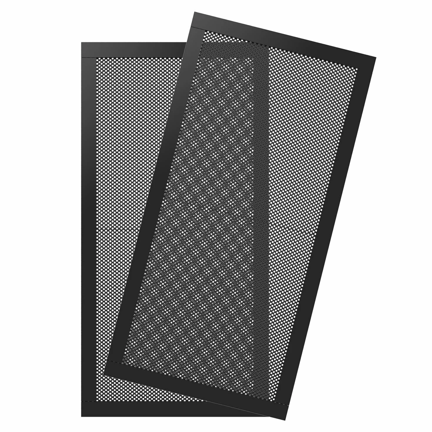 MoKo 120 * 240mm Dust Filter for Computer Cooler Fan, 2 Pack Magnetic Frame PC Fan Dust Mesh PC Cooler Filter Dustproof PVC Cover - Black
