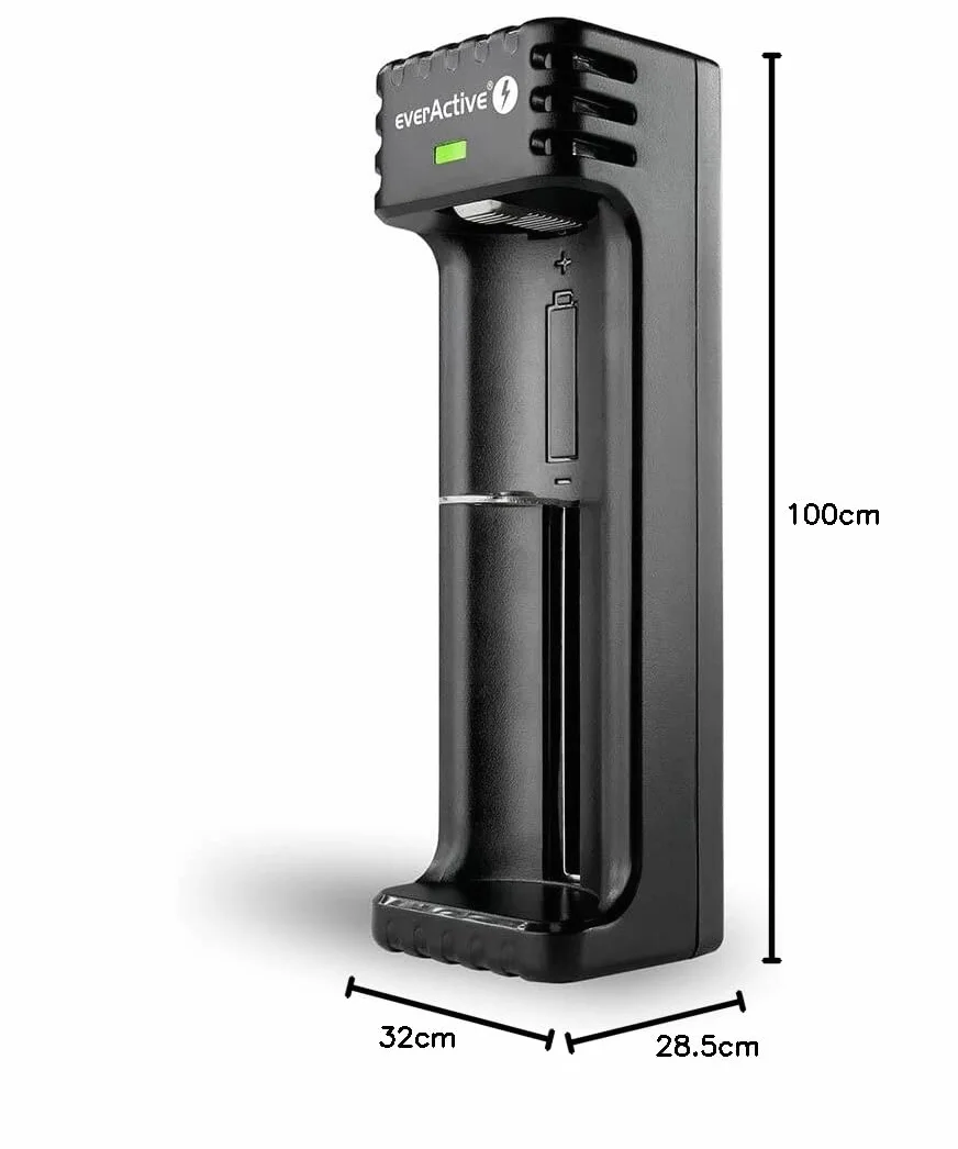 everActive Ładowarka LC-100 do akumulatorów litowo-jonowych 18650 micro USB czarna