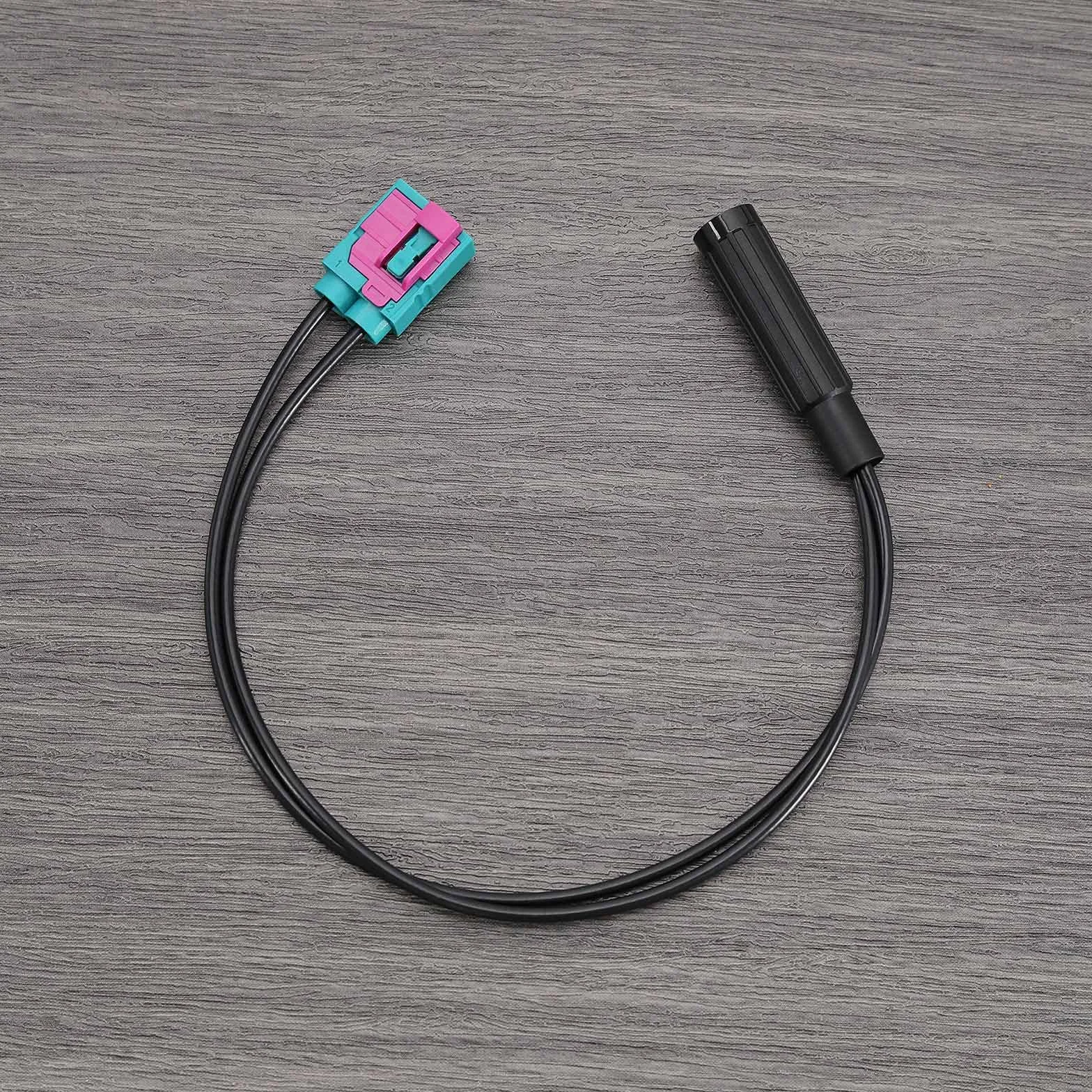 Podwójna Fakra żeńska na DIN antena samochodowa adapter FM AM radio złącze kabel RG174 28 cm