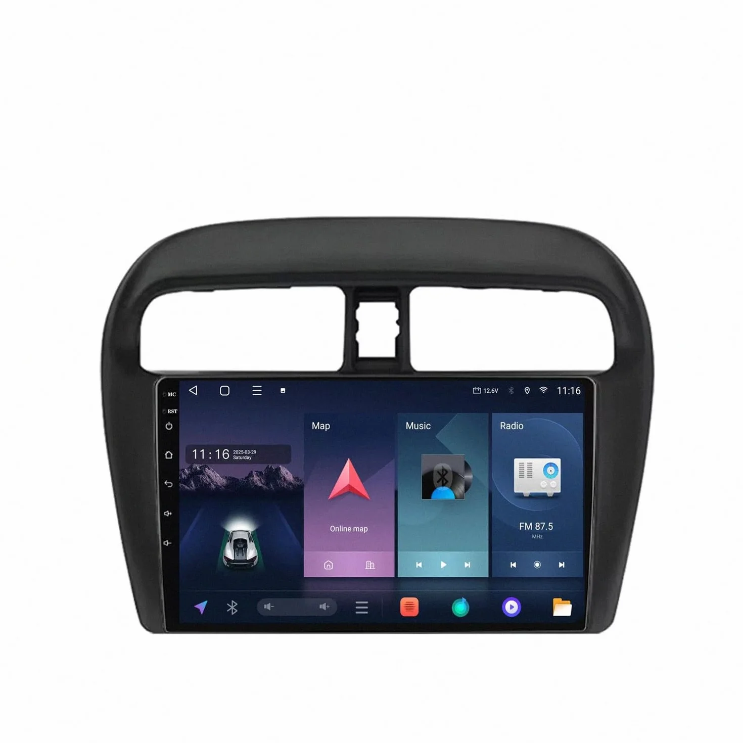 Odtwarzacz Multimedialny 2-Din dla Mazda BT50 BT-50 BT 50 J97M 2006-2010 Bezprzewodowe Carplay I Android Auto, Pojemnościowy Ekran Dotykowy, Nawigacja Gps Radio Fm Z, 8 Rdzeń 6G+128G