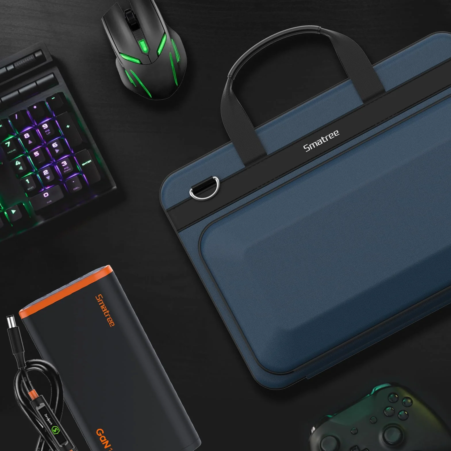 Twarde etui na laptopa Smatree do 18-calowych ASUS, Acer, MSI | do 18-calowych 18 Area-51/M17, ASUS ROG Strix G18/SCAR 18 2025, Acer Predator Helios/Neo 18, MSI Stealth 18, Blue (A800XL)