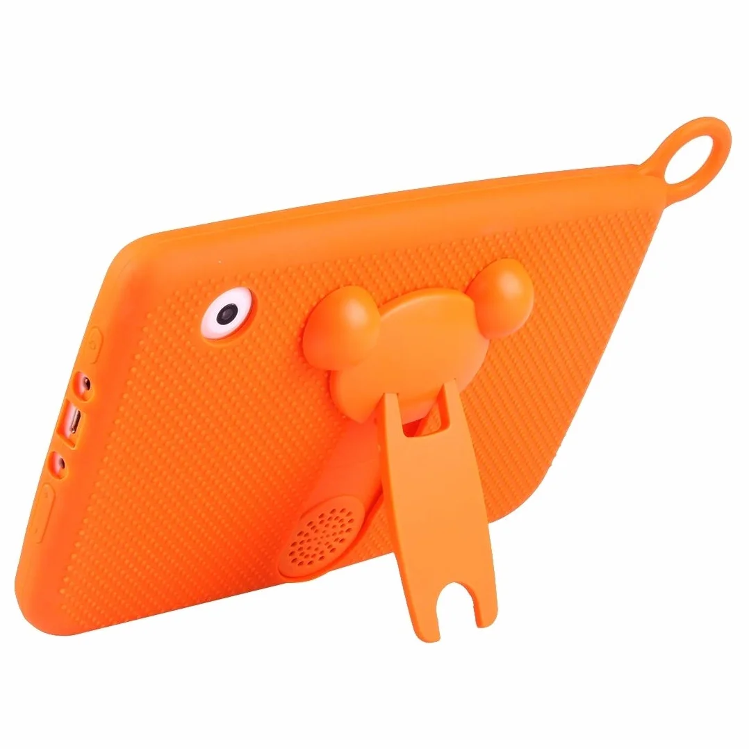 Hanks' sklep z silikonową obudową Android 4.4 Allwinner A33 Quad Core, 1 GB + 16 GB, 7,0 cala, Astar Kids tablet edukacyjny (kolor: Różowy)