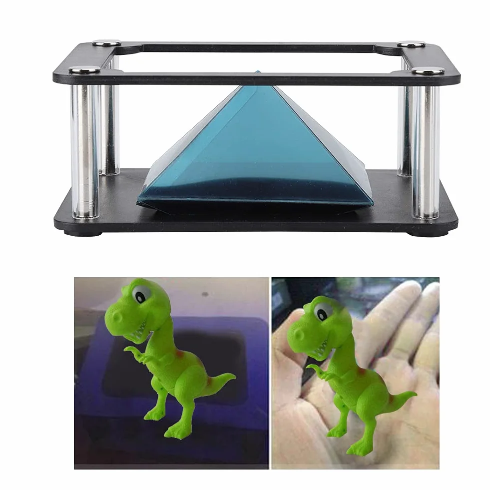 Yosoo Health Gear hologram projektor holograficzny 3D, uchwyt do smartfonów 3,5-6", styl cylindryczny