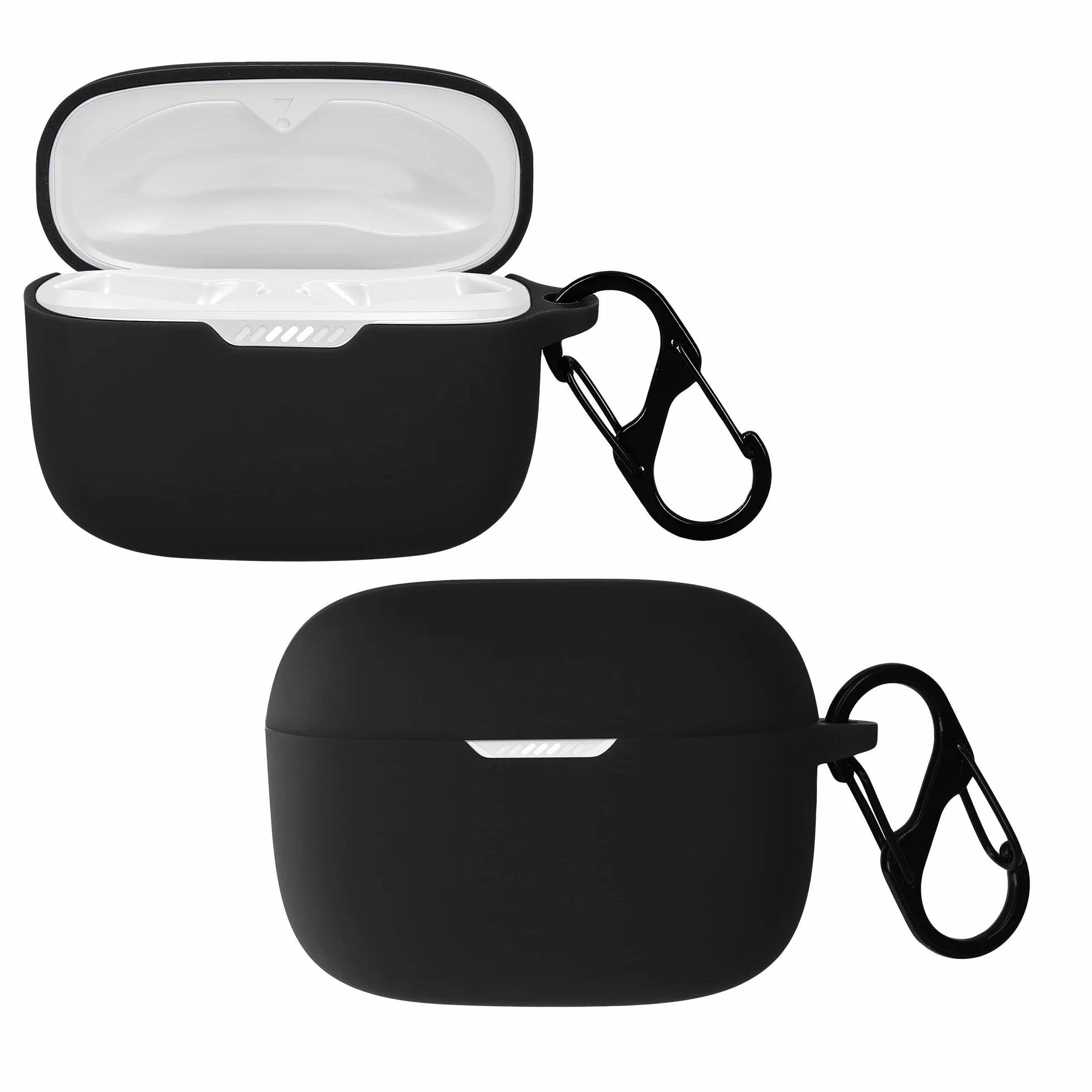 kwmobile Etui kompatybilne z JBL Tune 230 NC TWS / T230NC / T235NC etui - etui na słuchawki - etui silikonowe TPU - etui ochronne w kolorze czarnym
