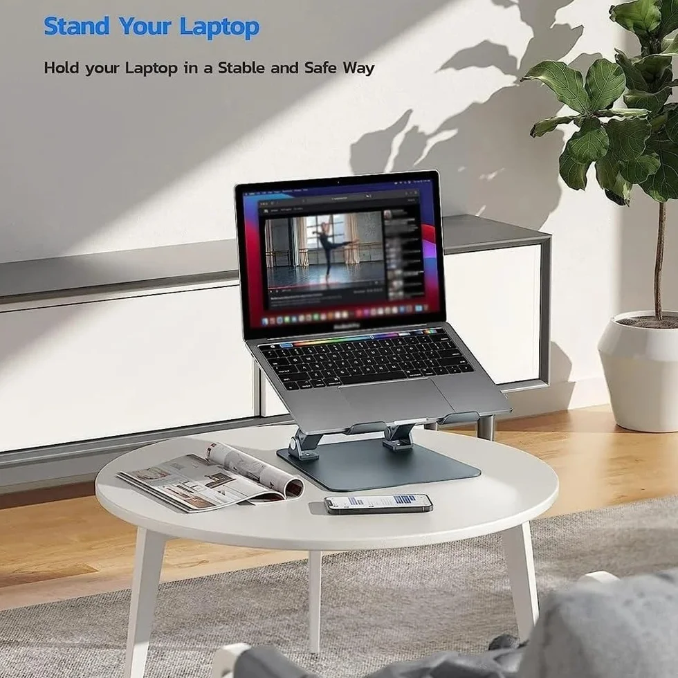Składany uchwyt na laptopa na biurko, ergonomiczny stojak chłodzący notebooka stojak na laptopa