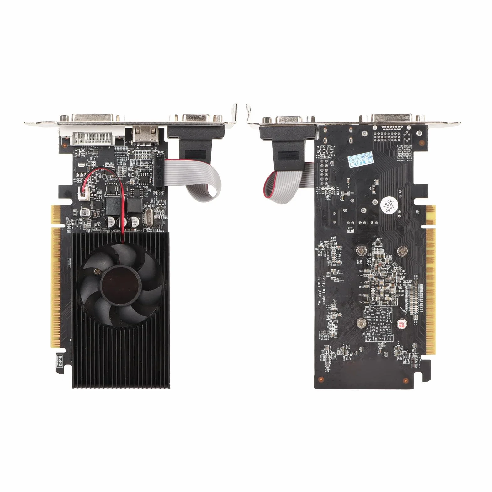 GT 730 4 GB DDR3 128-bitowa Karta Graficzna, Komputer PC, Karta Graficzna do Gier Wideo, GPU, HDMI, DVI, VGA, PCI Express X16 2.0, Wentylator Chłodzący, Superkompaktowy