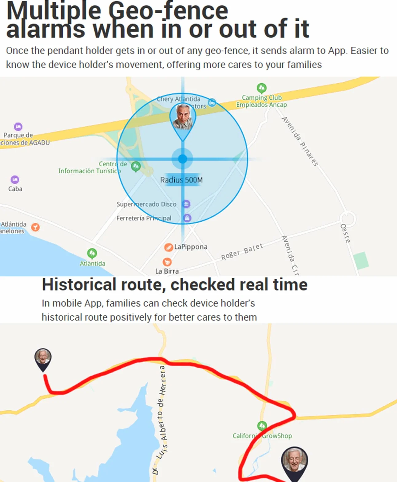 Urządzenie śledzące GPS dla osób starszych – osobisty lokalizator 4G z przyciskiem awaryjnym SOS, połączenie wysokiej rozdzielczości, precyzyjne pozycjonowanie globalne, wodoodporna konstrukcja do