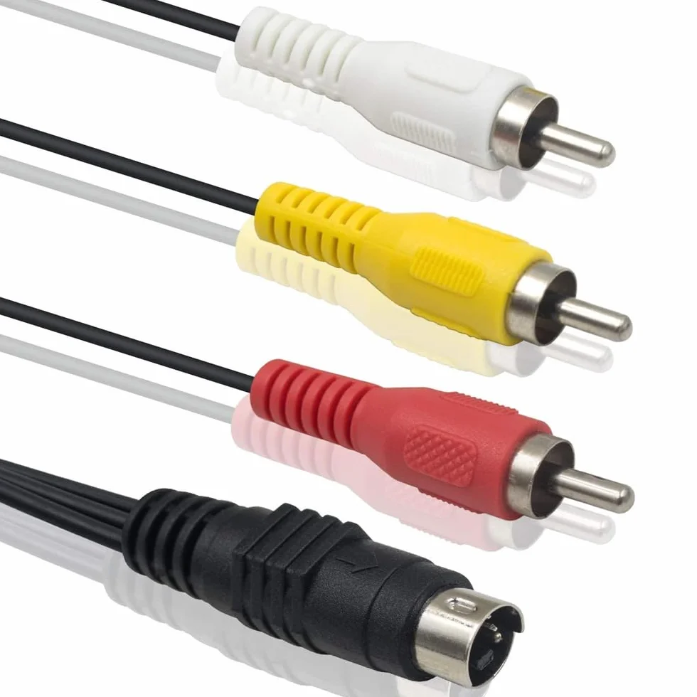 Adapter kabla S-Video 4-pin męski do 3RCA AV męski 1,5M