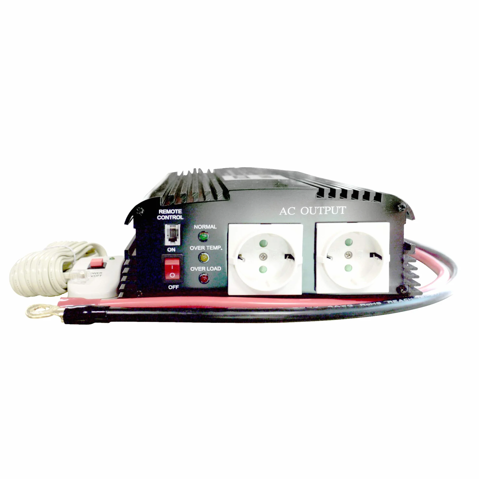 Przetwornik napięcia głośnika 1700W 12V, wyjście 230V, modyfikowana fala sinusoidalna, pilot zdalnego sterowania w zestawie