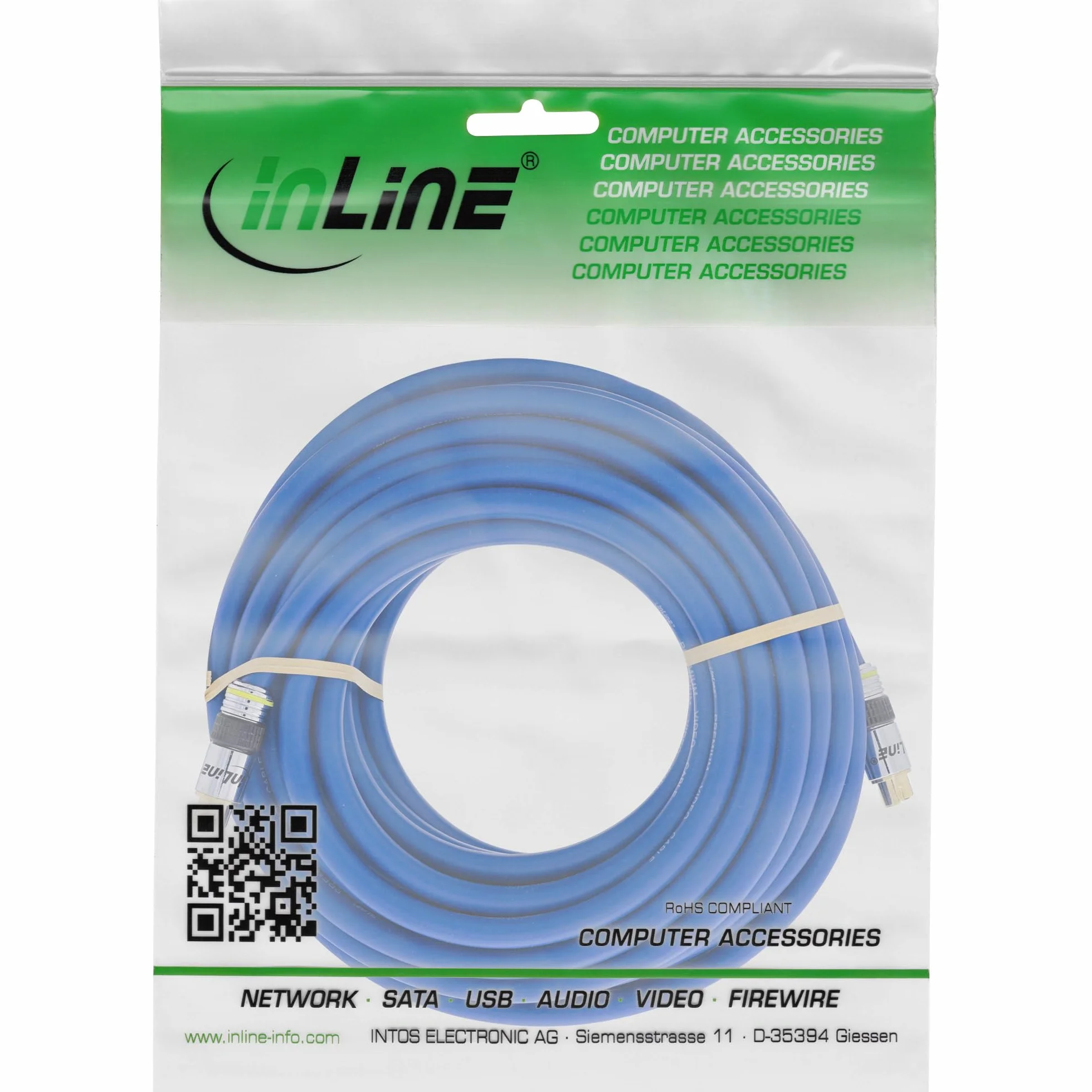 InLine 89946P S-VHS kabel, pozłacana wtyczka, 4-biegunowa mini DIN 3 m