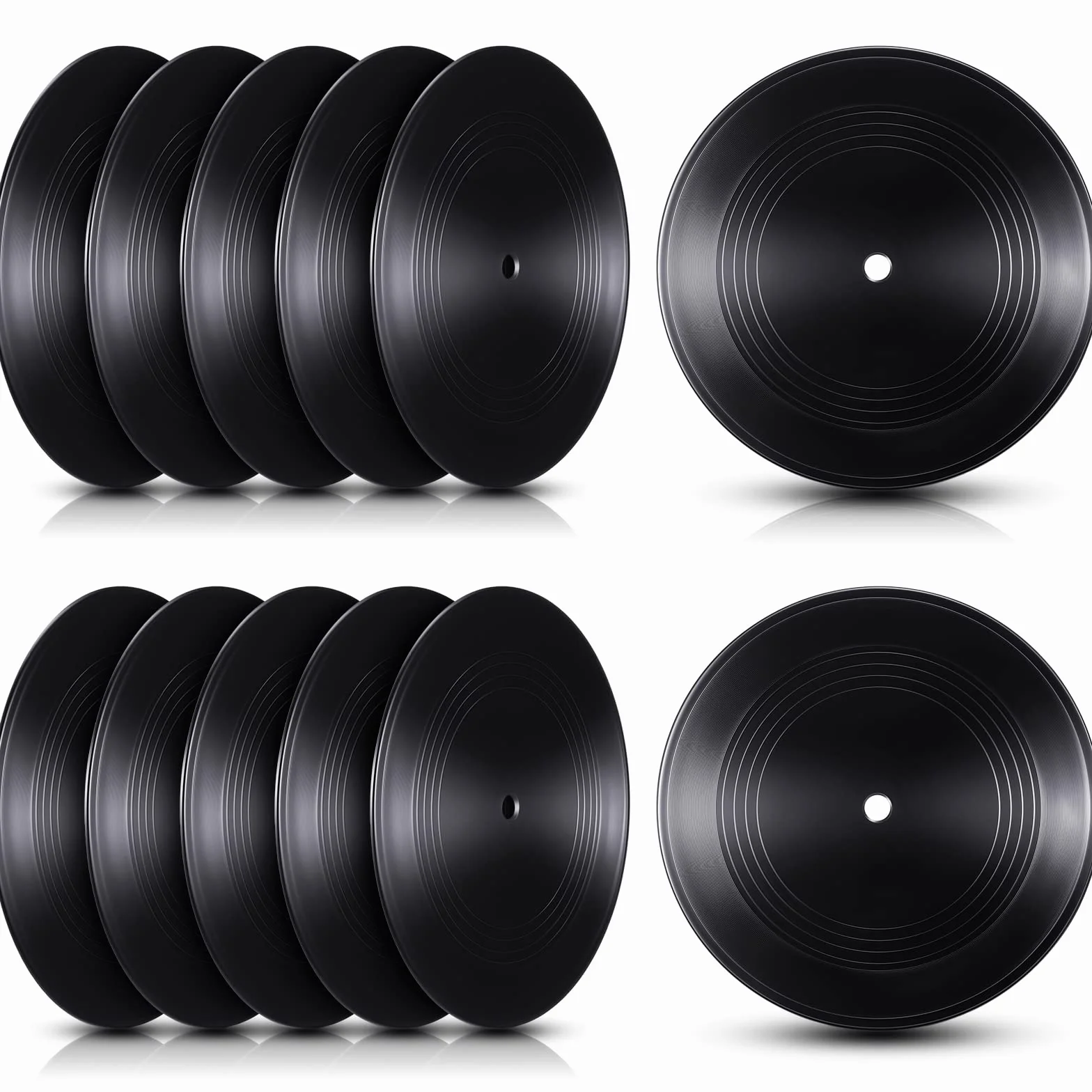 12 sztuk pustych płyt winylowych 18 cm płyta CD do dekoracji pokoju CD dekoracja ścienna płyty winylowe dekoracja na czarne fałszywe płyty dekoracje niezależna dekoracja pokoju sypialnia estetyka dekoracja pokoju DIY projekty