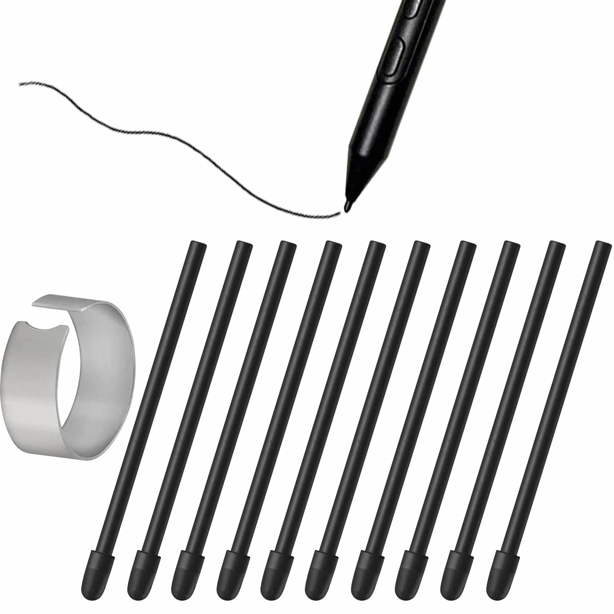 [10 sztuk] Wymienne końcówki do One By Wacom Pro Pen 3 (ACP50000DZ), czarne