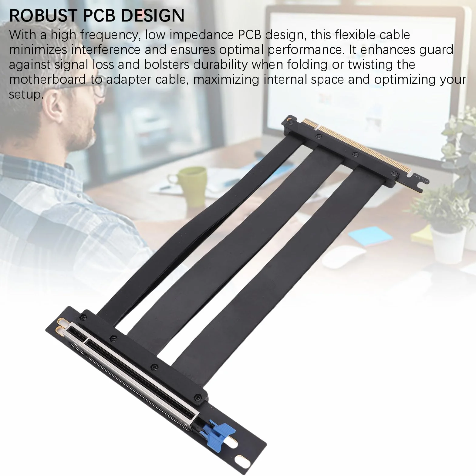 Yctze Kabel PCIE 5.0 GPU Kabel PCIE 5.0 Pasuje do RTX4900 RX7900XTX Karty Graficznej GPU PCI 16X 128 GB/Kompatybilna Karta Elektronika/Komputery i Akcesoria/Komputer