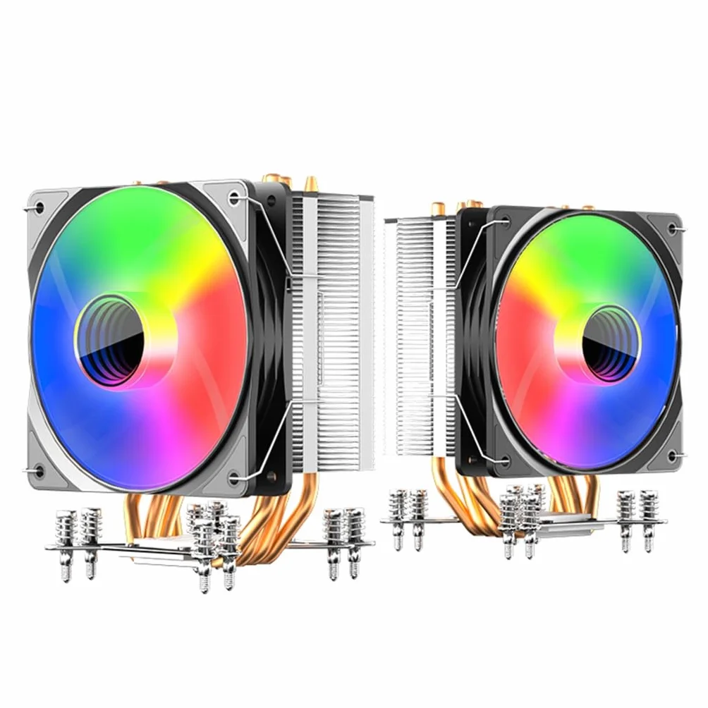 Wydajny wentylator procesora 4PIN PWM wentylator chłodzący do komputera PC procesor procesora chłodzenie procesora cichy dla LGA115X 1200 17XX AM5/AM3/AM4
