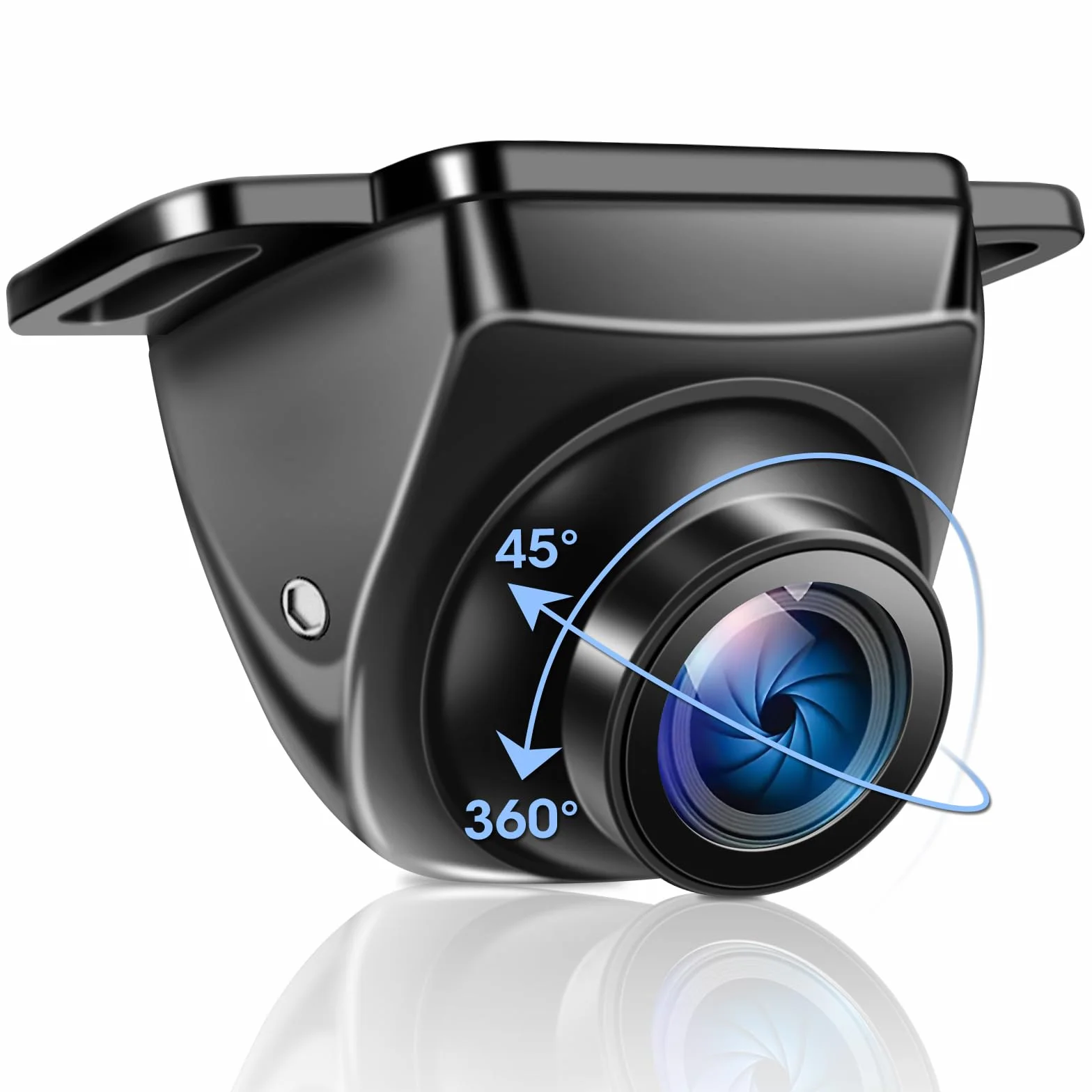 【Obracana o 360° + 90°】AHD 1080p kamera cofania do samochodu, metalowa obudowa, uniwersalna kamera cofania z noktowizorem 170°, linia cofania 170°, wodoszczelna kamera cofania IP69, doposażenie do