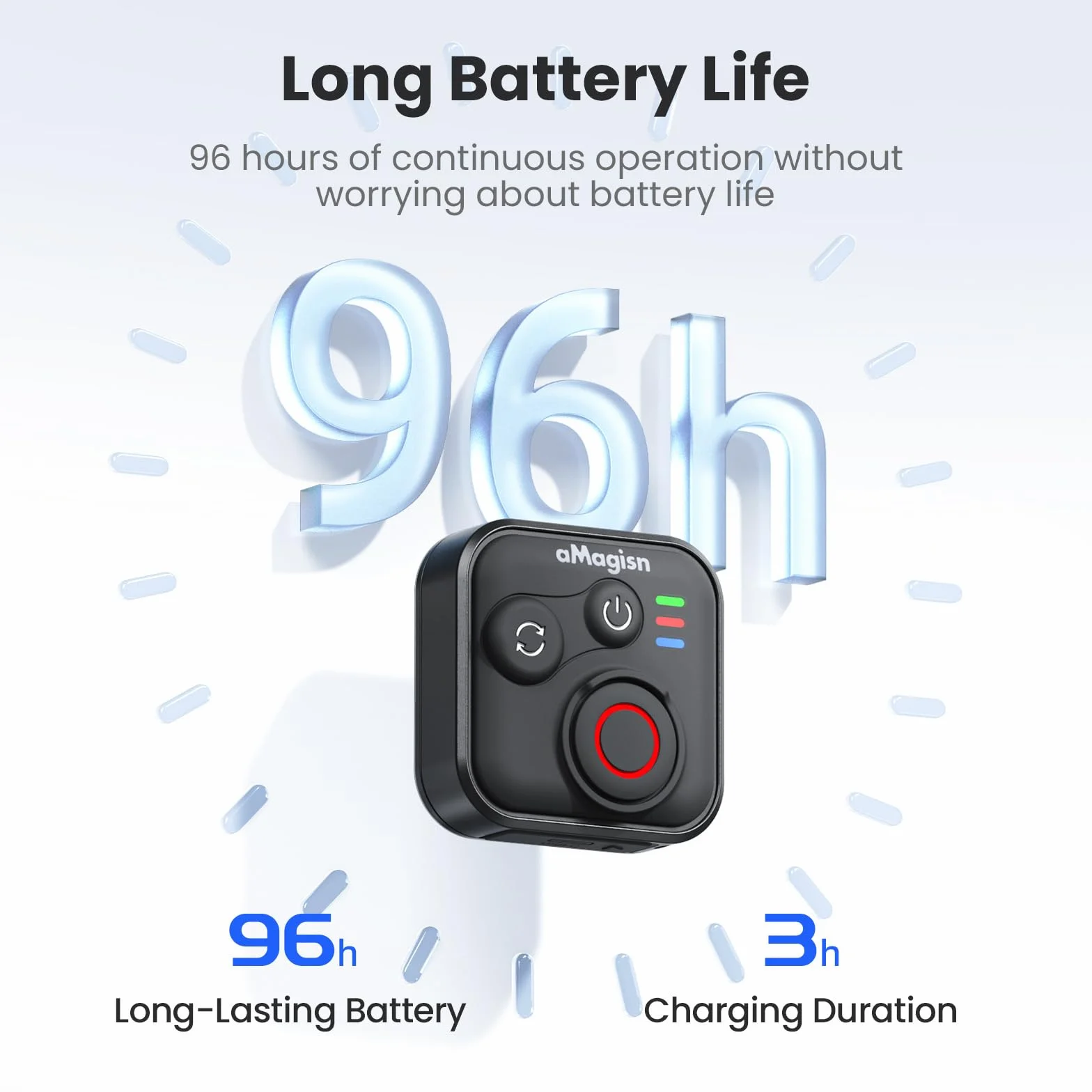 Pilot zdalnego sterowania Bluetooth do Insta360 Ace Pro 2 X5 ONE RS GoPro Hero 13 12, bezprzewodowy pilot zdalnego sterowania z paskiem na nadgarstek, zasięg 50 m, inteligentna kamera akcji, akcesoria