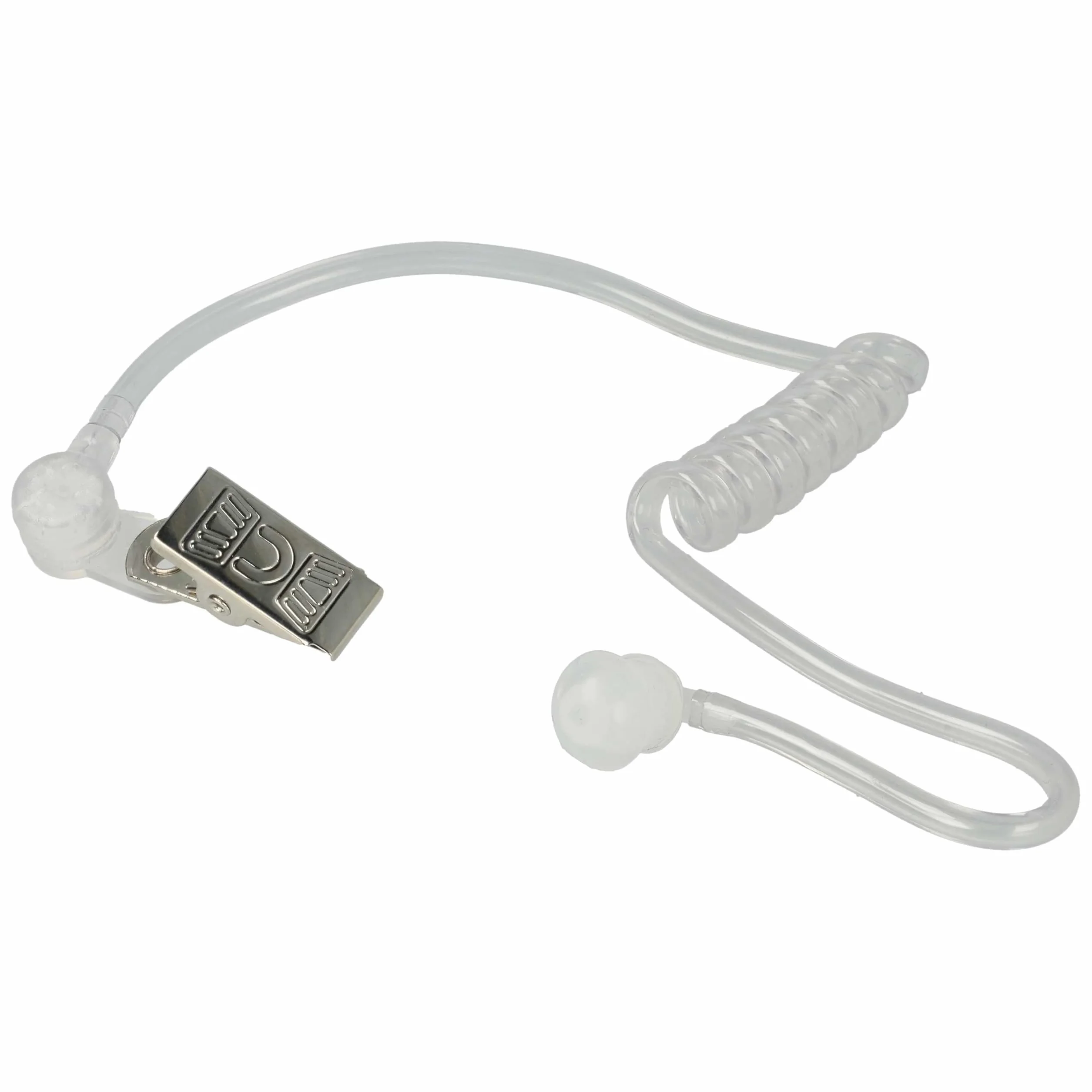 vhbw 10x zestaw słuchawkowy kompatybilny z Motorola MH230R, MC225R, MC220R, MB140R, MJ270R radiotelefon - czarny, przezroczysty wąż akustyczny