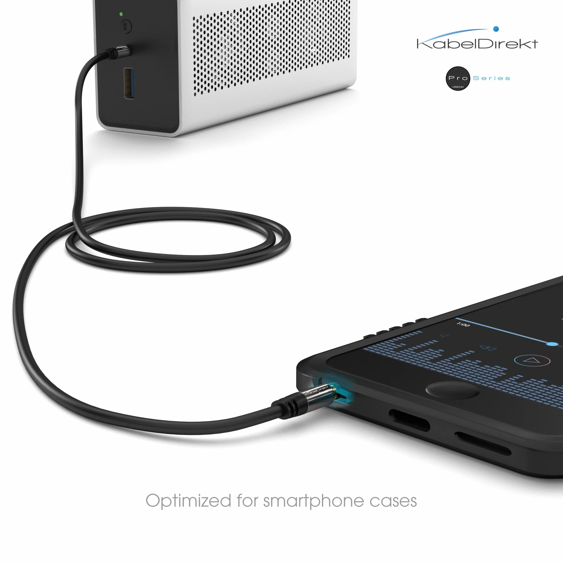 KabelDirekt – Przewód AUX audio jack 3,5mm – 10x1,5m – metalowe złącza | Kabel audio/słuchawkowy, jack 3,5mm, telefonu/PC/laptopa/samochodu/HiFi, czarny