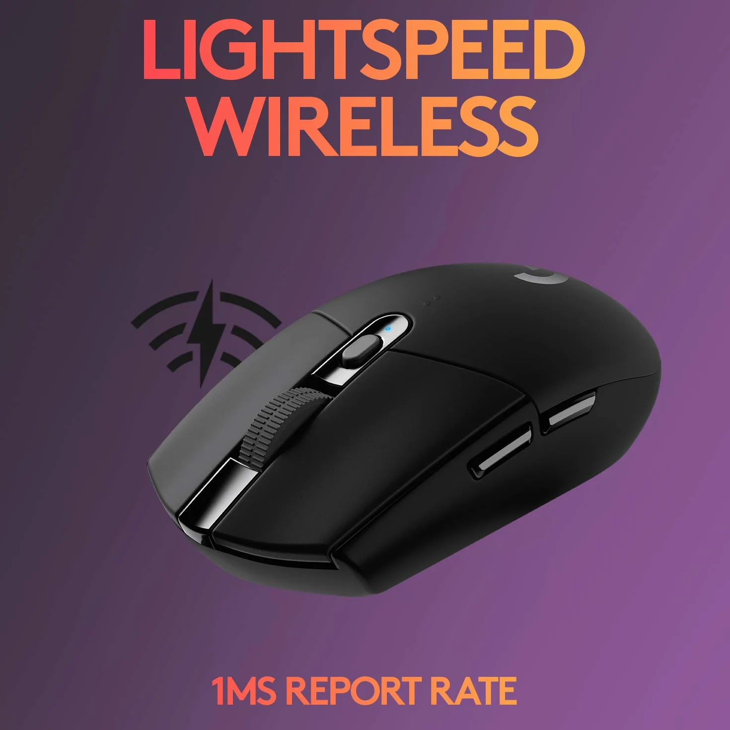 Logitech G G305 LIGHTSPEED, Bezprzewodowa mysz gamingowa, czujnik HERO, 12000 DPI, lekka,bateria 250 godzin, G733 LIGHTSPEED Bezprzewodowy zestaw słuchawkowy do gier RGB z zawieszanym pałąkiem-Czarny