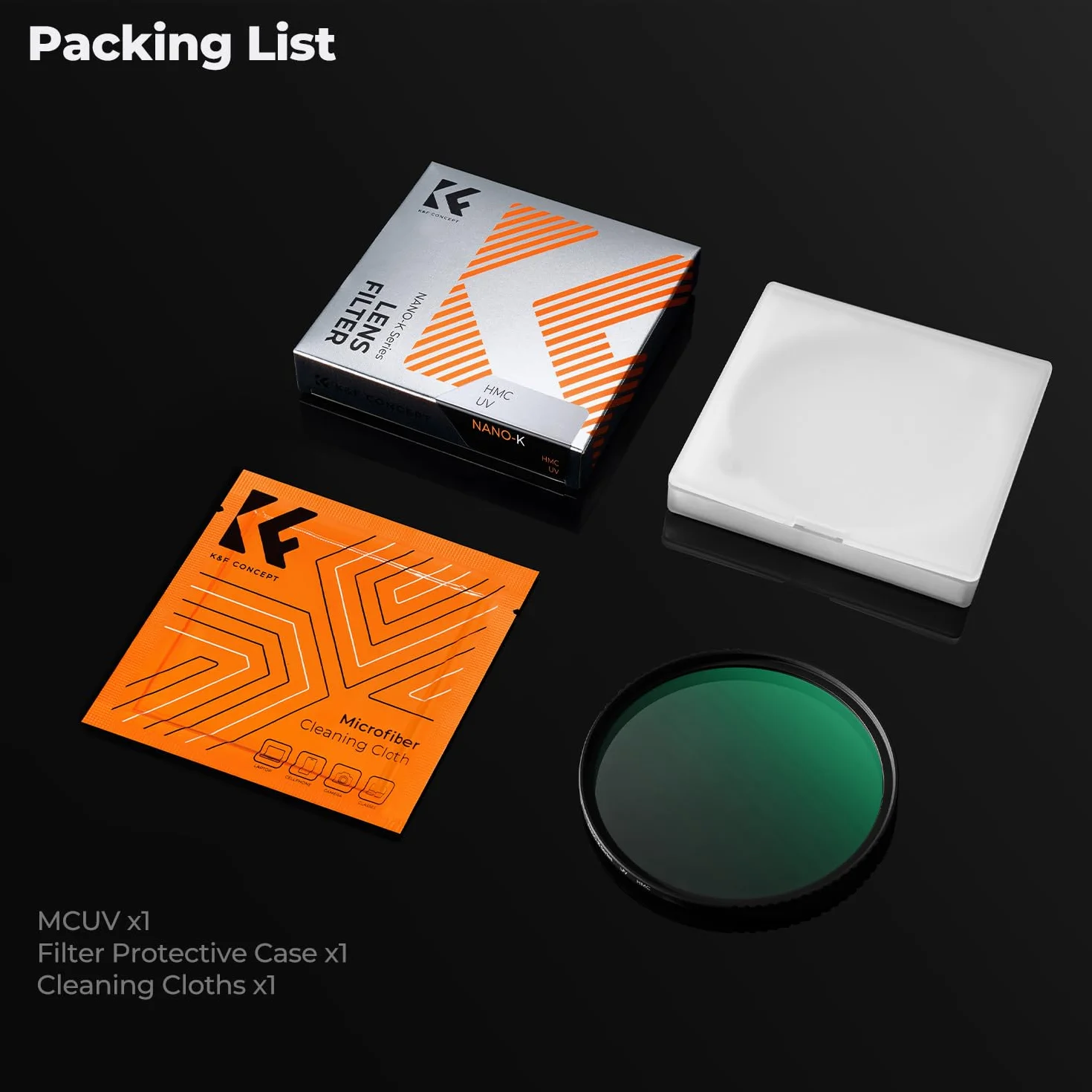K&F Concept Seria K 46 mm MCUV Pro filtr UV Slim MC UV filtr ochronny filtr ultrafioletowy