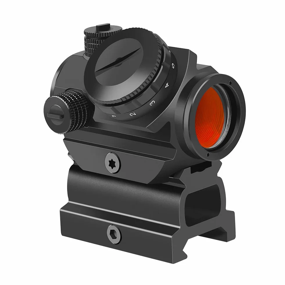 Feyachi RDS-22 Red Dot wizjer 1 x 22 mm 2MOA Airsoft wizjer punktowy kompaktowy wizjer z czerwonym punktem, luneta celownicza do szyn Picatinny/Weaver 20 mm/22 mm