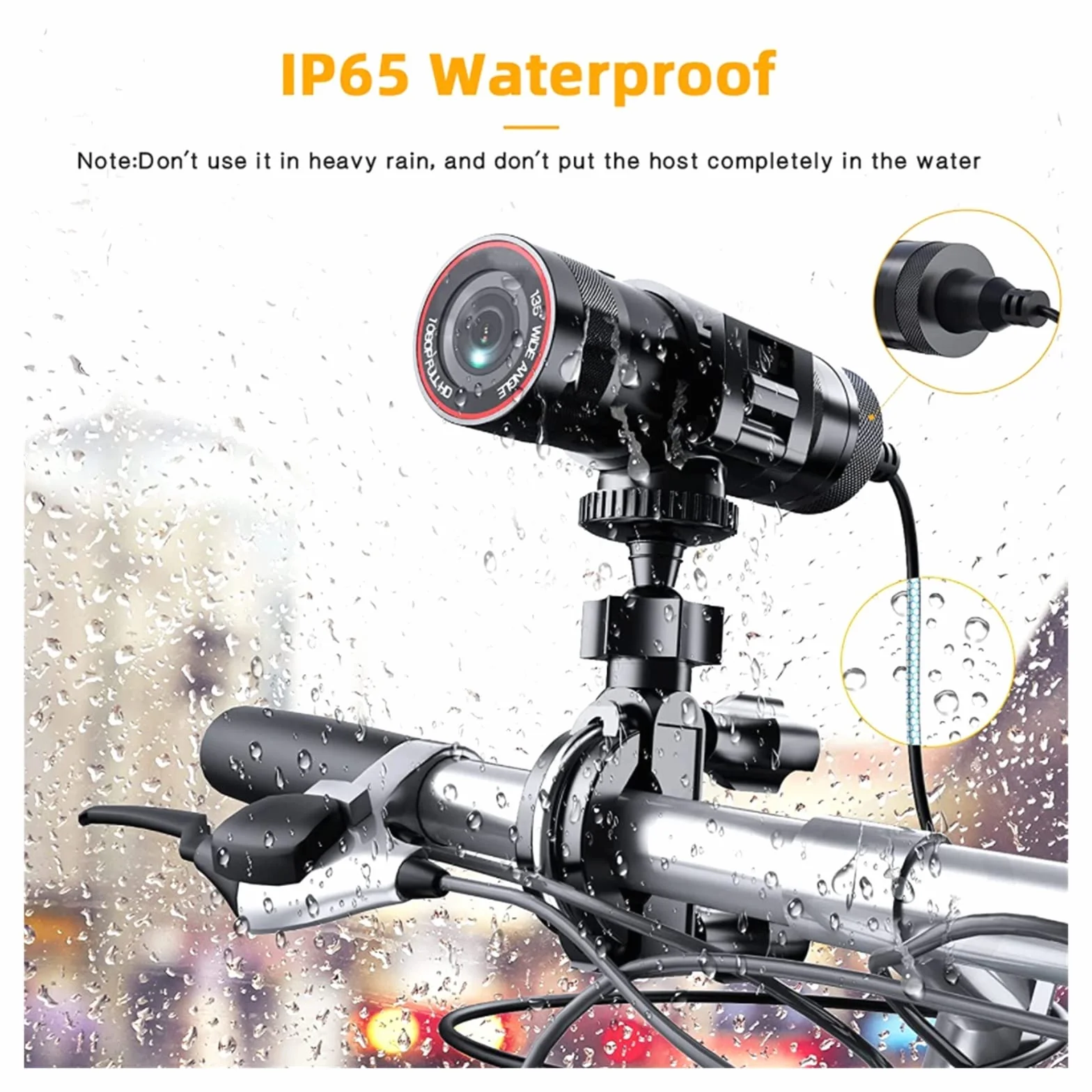 Kamera sportowa ze stabilizacją obrazu, Kamera akcji 2K HD rower na zewnątrz kask motocyklowy kamera Sport DV wideorejestrator DVR kamera na deskę rozdzielczą do roweru samochodowego Wysoka liczba kla