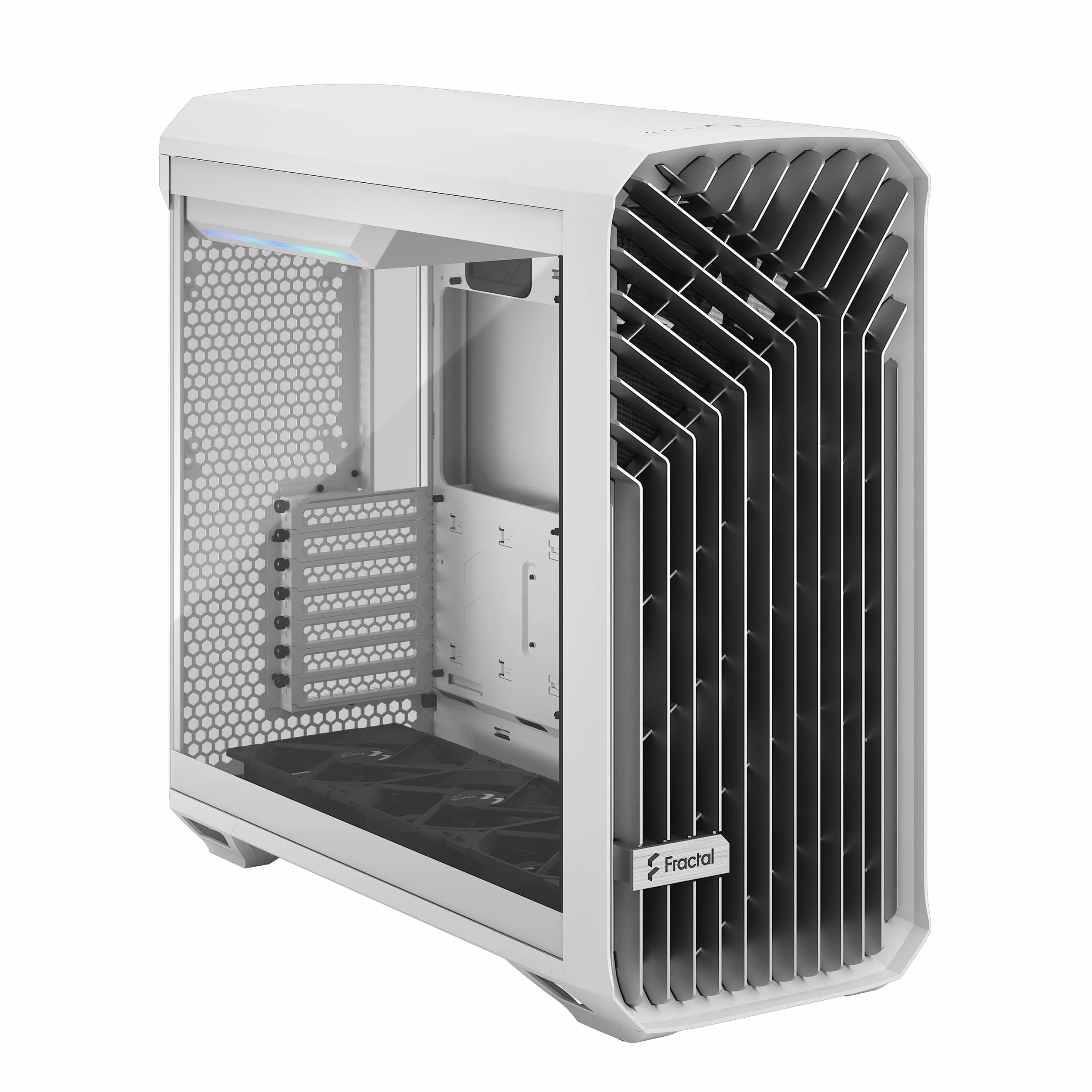 Fractal Design Torrent RGB białe E-ATX szkło hartowane okno o wysokim przepływie powietrza Mid Tower obudowa komputera