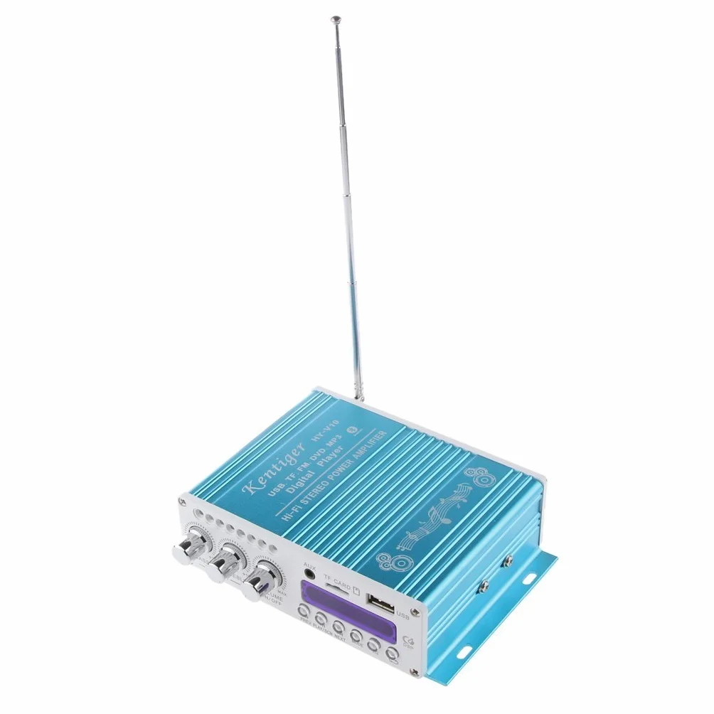 Mini Bluetooth Hi-Fi Stereo Audio AMP wzmacniacz basów wzmacniacz MP4 12 V wsparcie FM/MP3/TF/USB/DVD do samochodu motocykla samochodu samochodu samochodu CD DVD