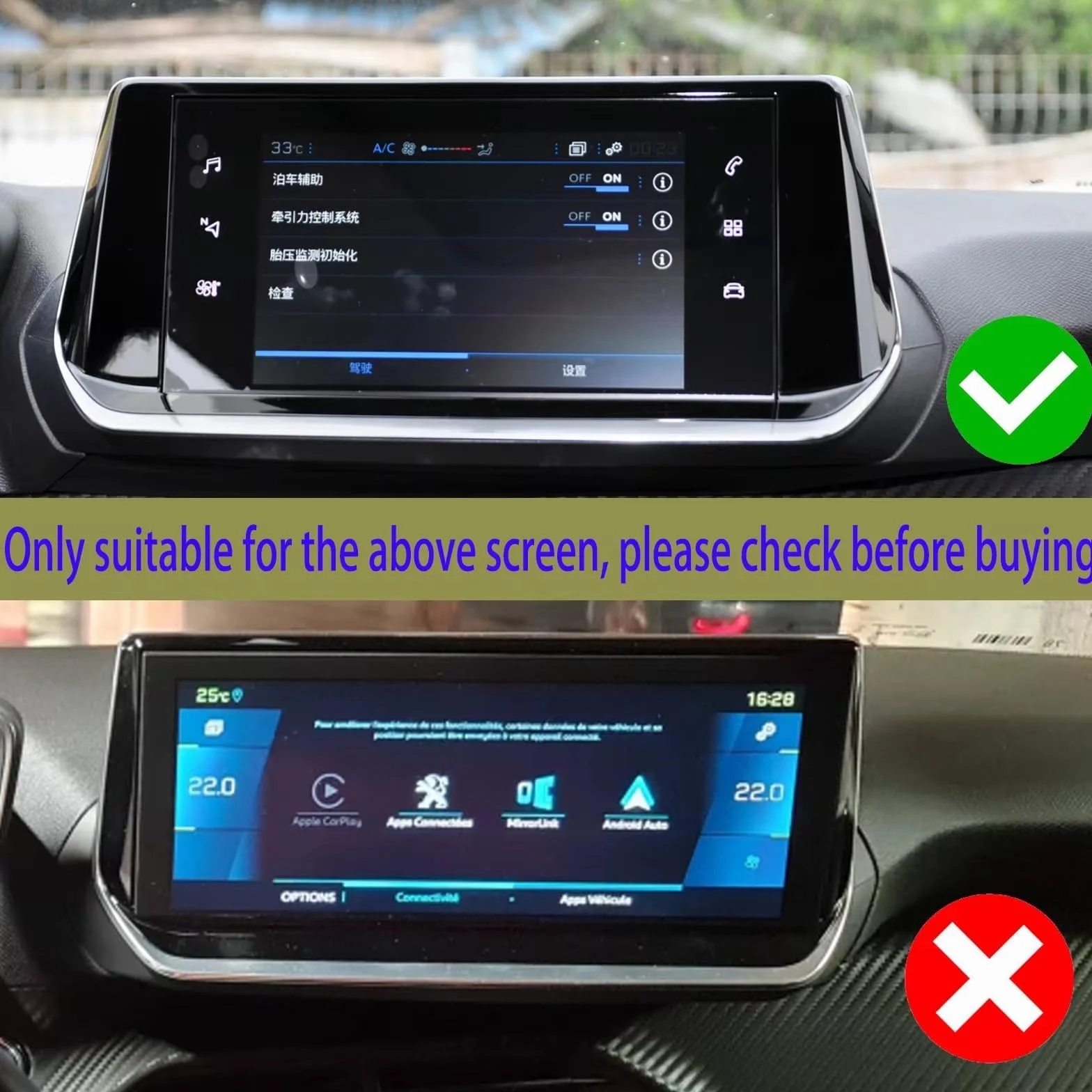 Samochodowy uchwyt na telefon pasuje do Peugeot 2008 2019-2023, uchwyt nawigacyjny na ekran, odpowietrznik, obrót o 360°, grawitacyjny uchwyt na telefon komórkowy do smartfona, bez użycia rąk, uchwyt