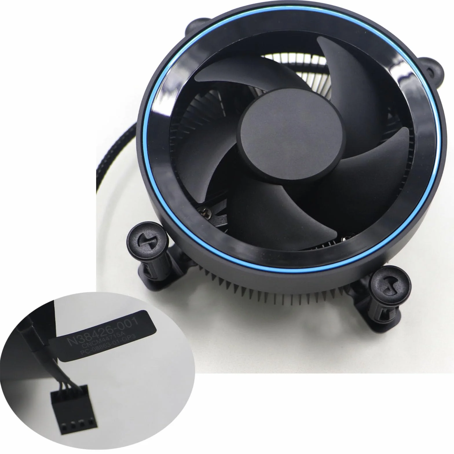 Core Ultra radiator procesora 3/5/7 - kompatybilny z procesorem Intel Cooler aluminiowy radiator miedziany rdzeń bazowy do rdzeni LGA1700 Ultra 2-215 225 225F 265 265F-z 65W Intel CPU Cooler i 4