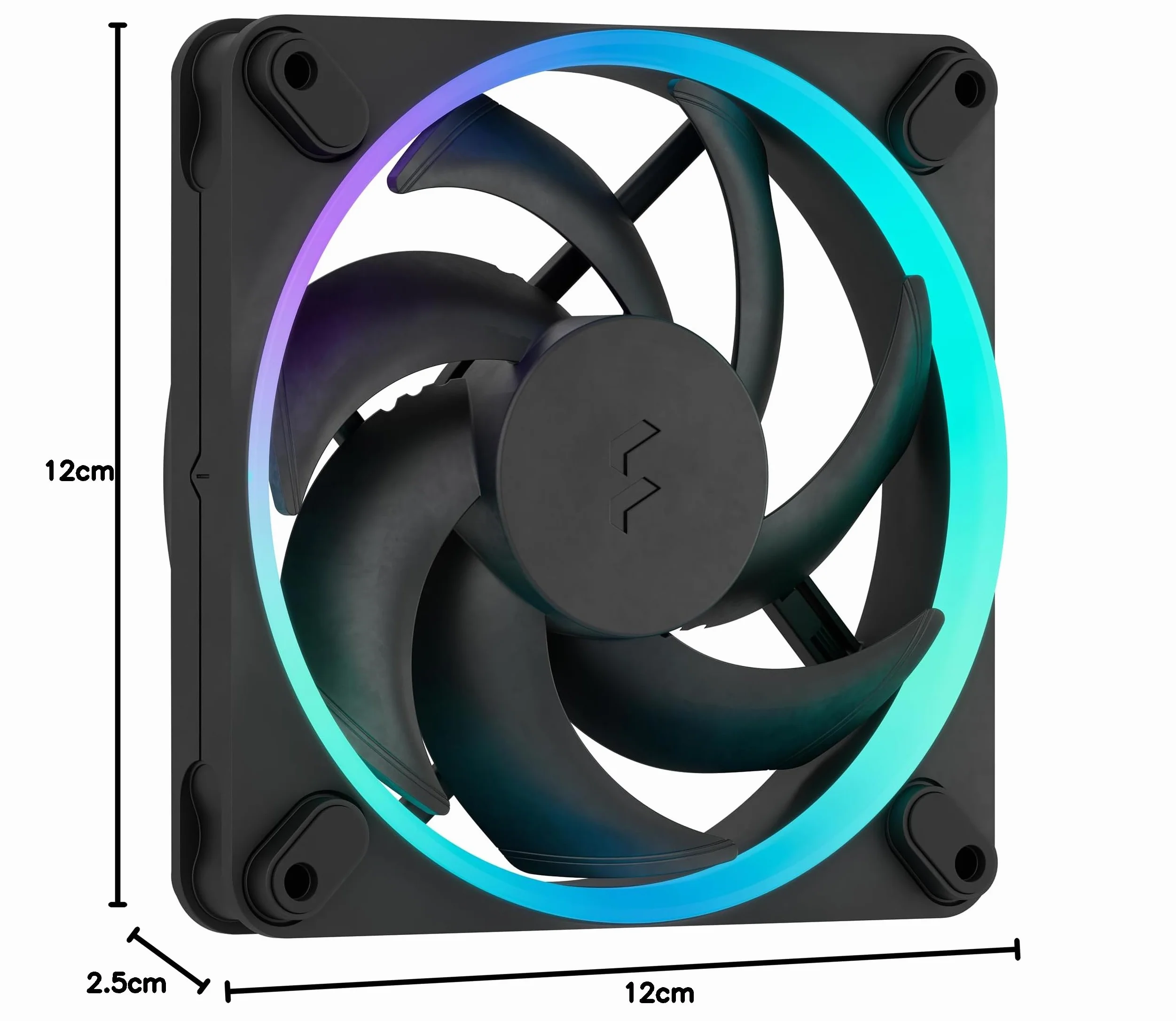 Fractal Design Momentum 12 RGB, czarny - wentylator komputerowy