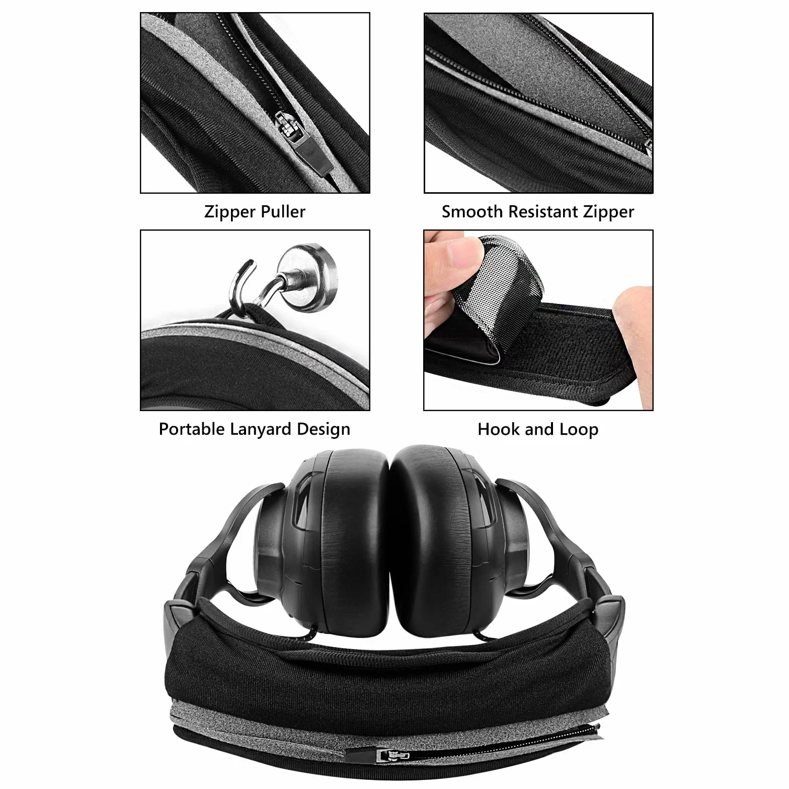 Geekria Duża opaska na głowę z rzepem zestaw podkładek ochraniacz kompatybilny Corsair JBL Logitech Razer Sennheiser Turtle