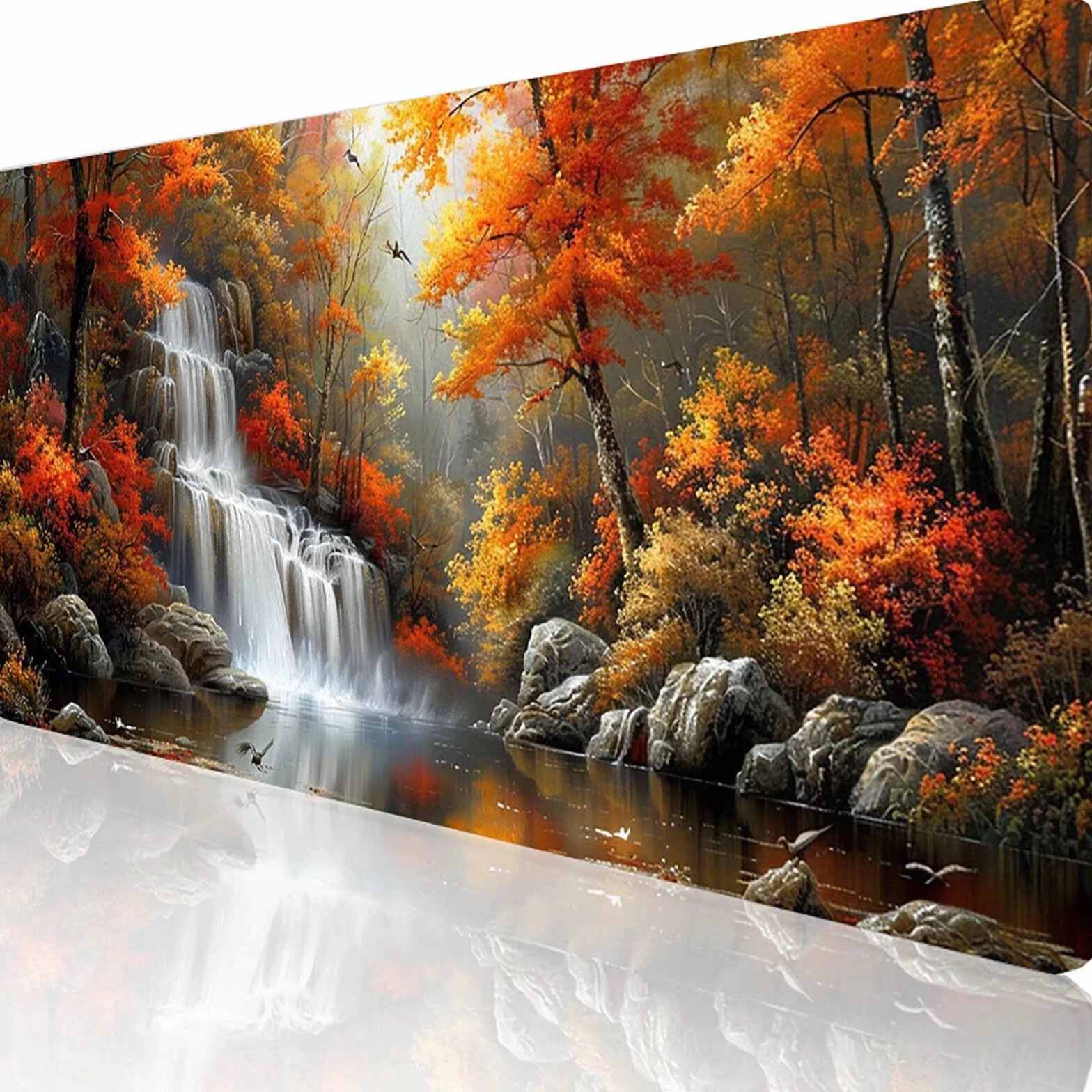 Szara podkładka pod mysz z drzewem XXL 1400 x 600 x 3 mm podkładka pod mysz do gier akcesoria biurowe, zmywalna, antypoślizgowa guma, wysoka precyzja i prędkość, pod biurko ręczne dla gracza C-2-D