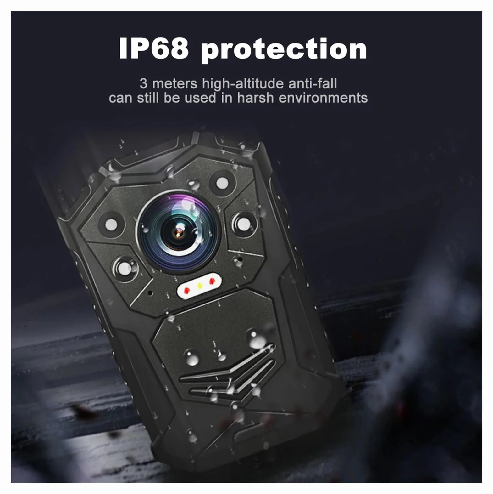 DSJ-Y1 GPS HD 1296P H22 Bodycam sprzęt policyjny dyktafon cyfrowy bezprzewodowa Mini ukryta kamera na ciało(256GB)