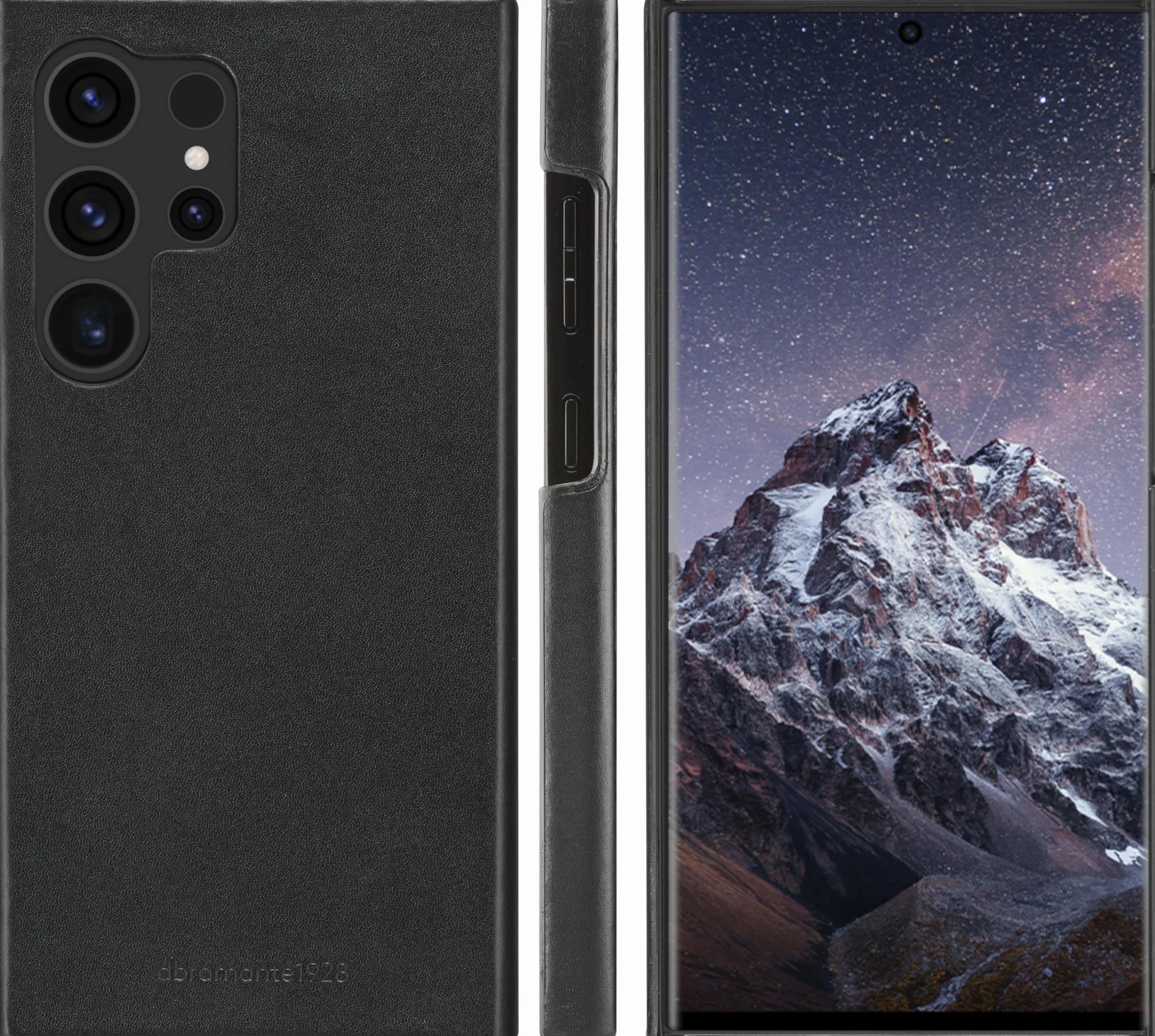 dbramante1928 Lynge - etui z klapką na telefon komórkowy - skóra - czarne - do Samsung Galaxy S24 Ultra