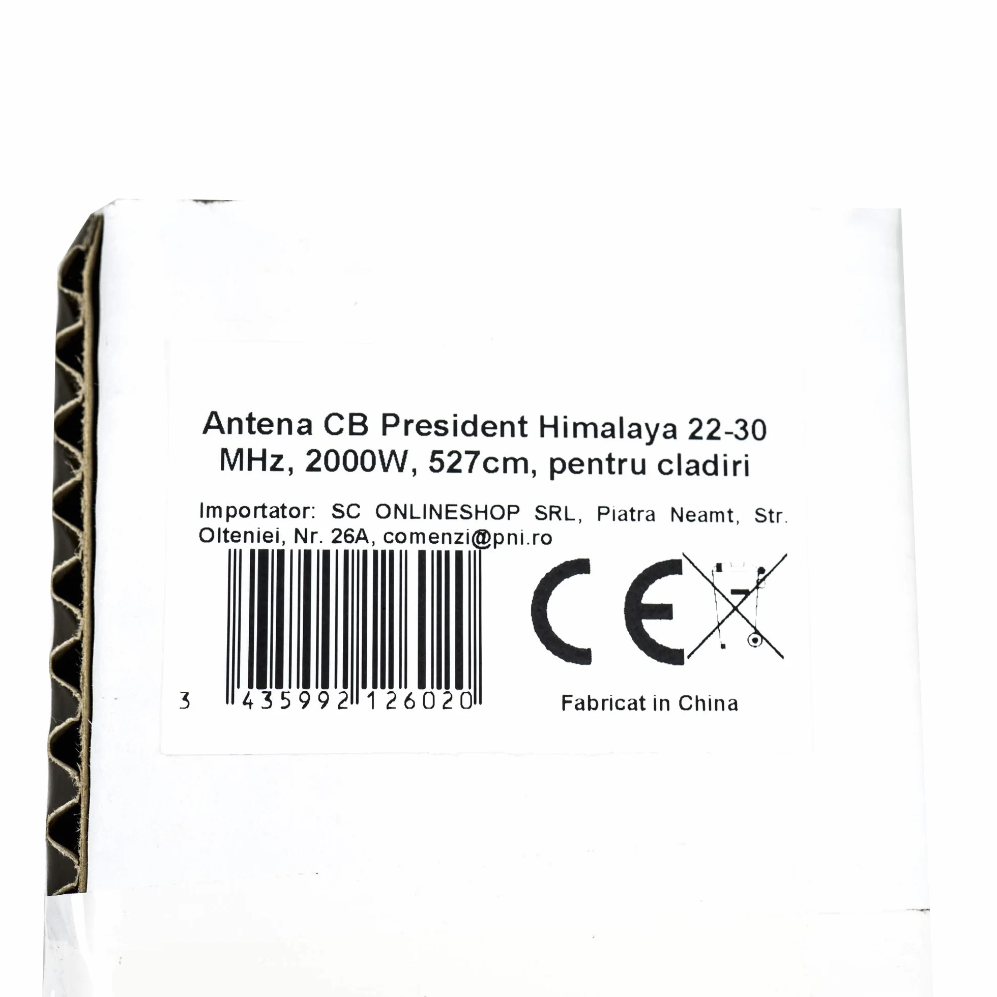 Antena CB President Himalaya antena 22-30 MHz, 2000 W, 527 cm, do budynków
