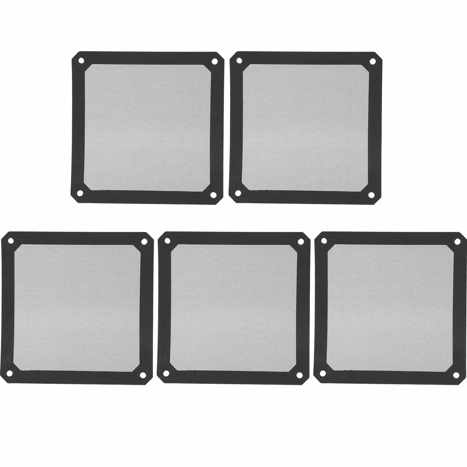 5 sztuk 120 * 120mm Filtr przeciwpyłowy Wentylator komputera Chłodnica do komputera PC, obudowa z siatki magnetycznej Wentylator chłodnicy pyłoszczelna osłona filtra przeciwpyłowego Grill do komputera PC
