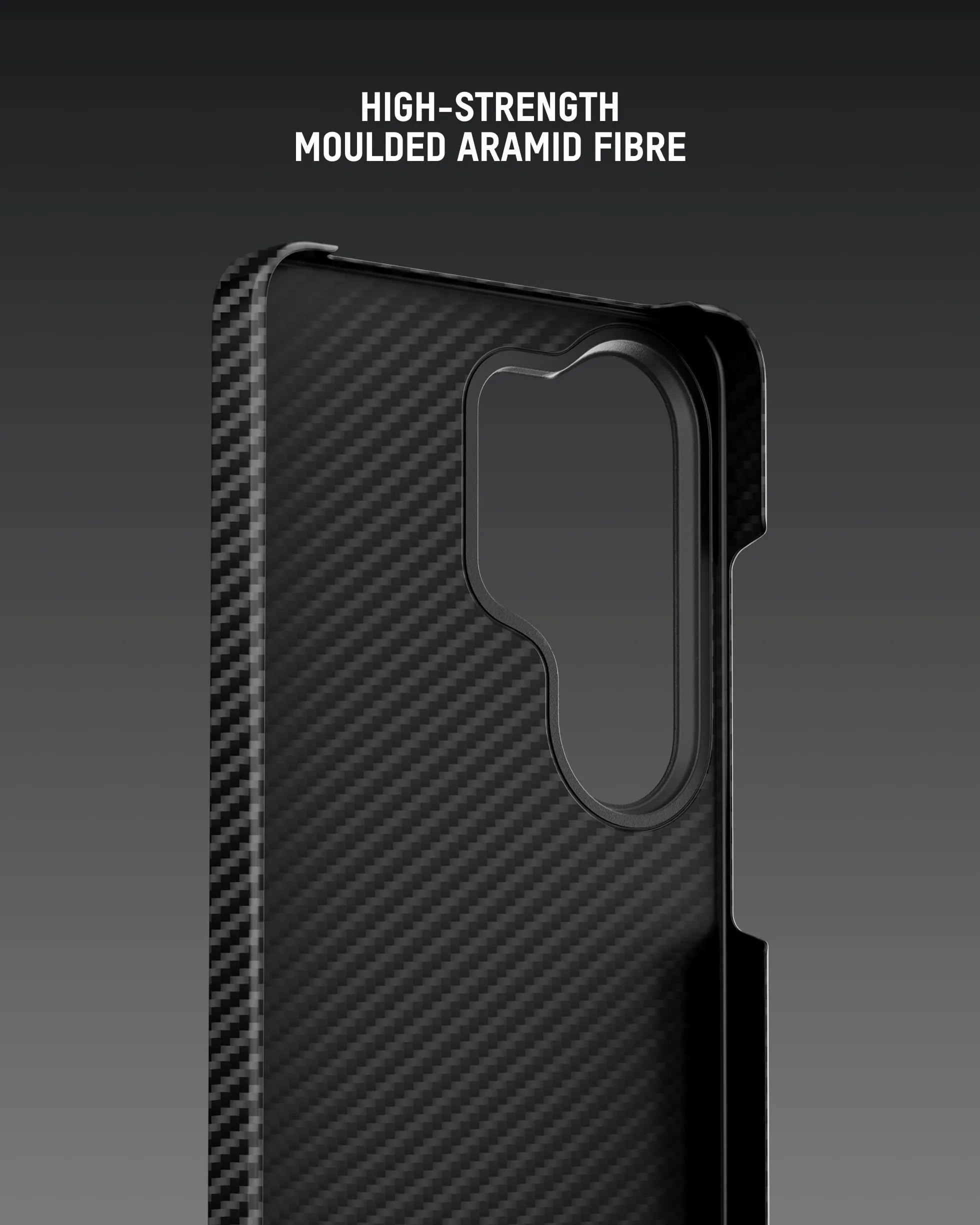 Mous Etui do Samsung Galaxy S26 Ultra, super cienkie etui z włókna aramidowego, czarne